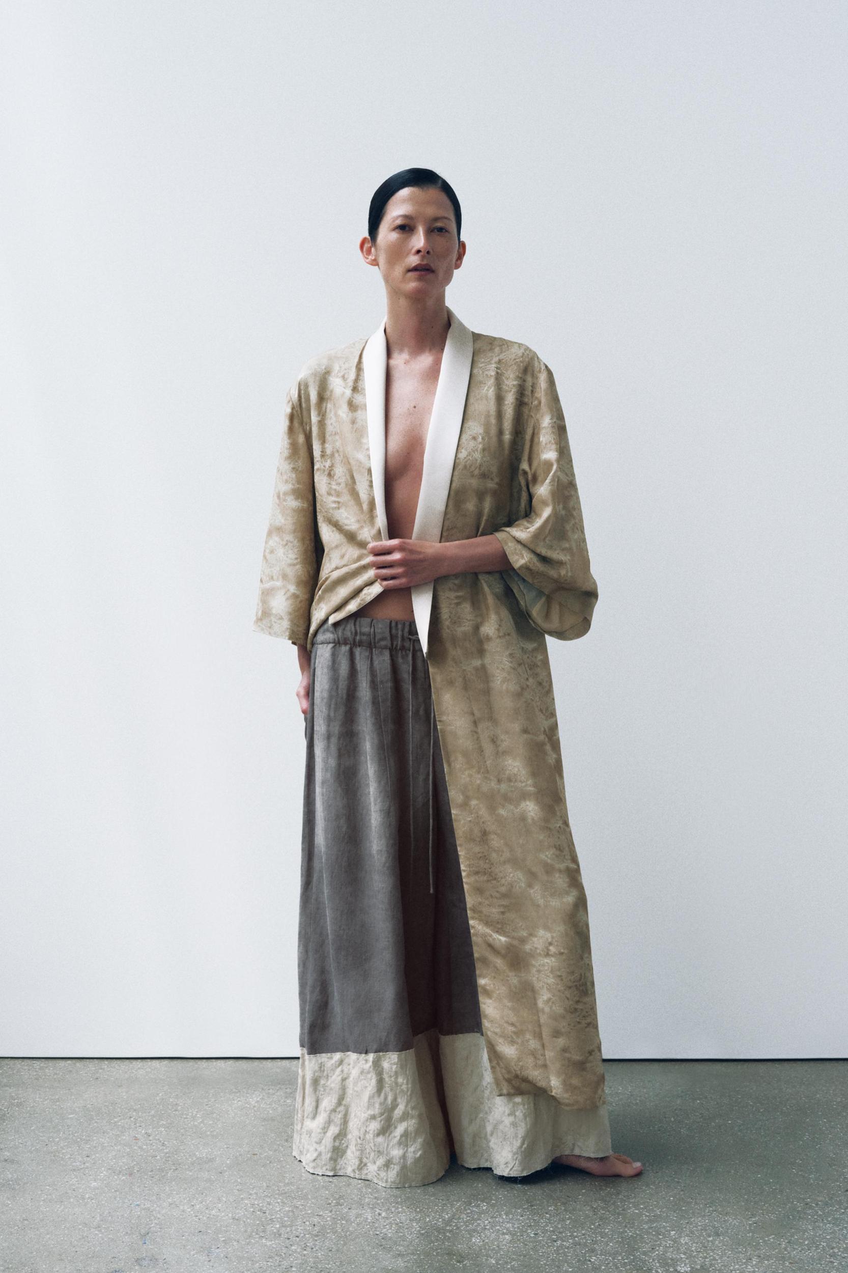 ZW COLLECTION JACQUARD COMBINATION PANTS Product Image