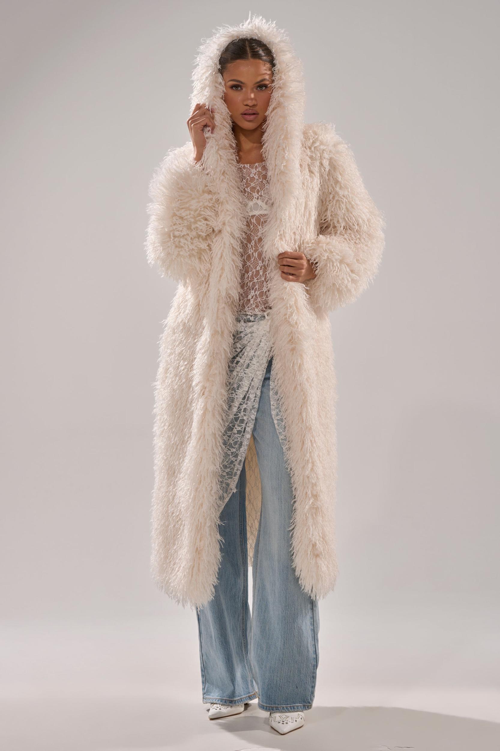 SCARLETT FAUX FUR COAT Product Image