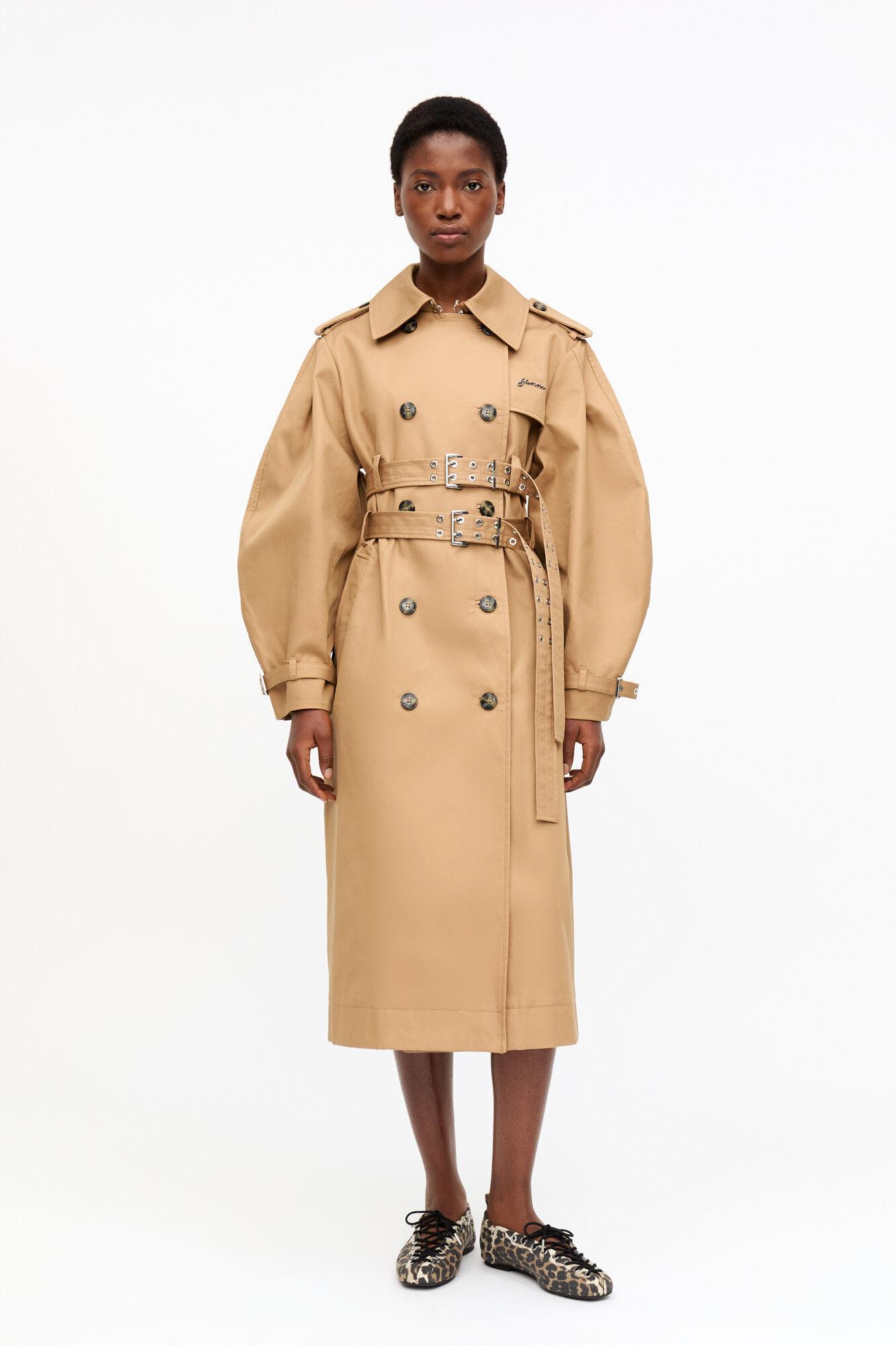 Leopard Printed Denim Lace-Up Ballerinas Product Image