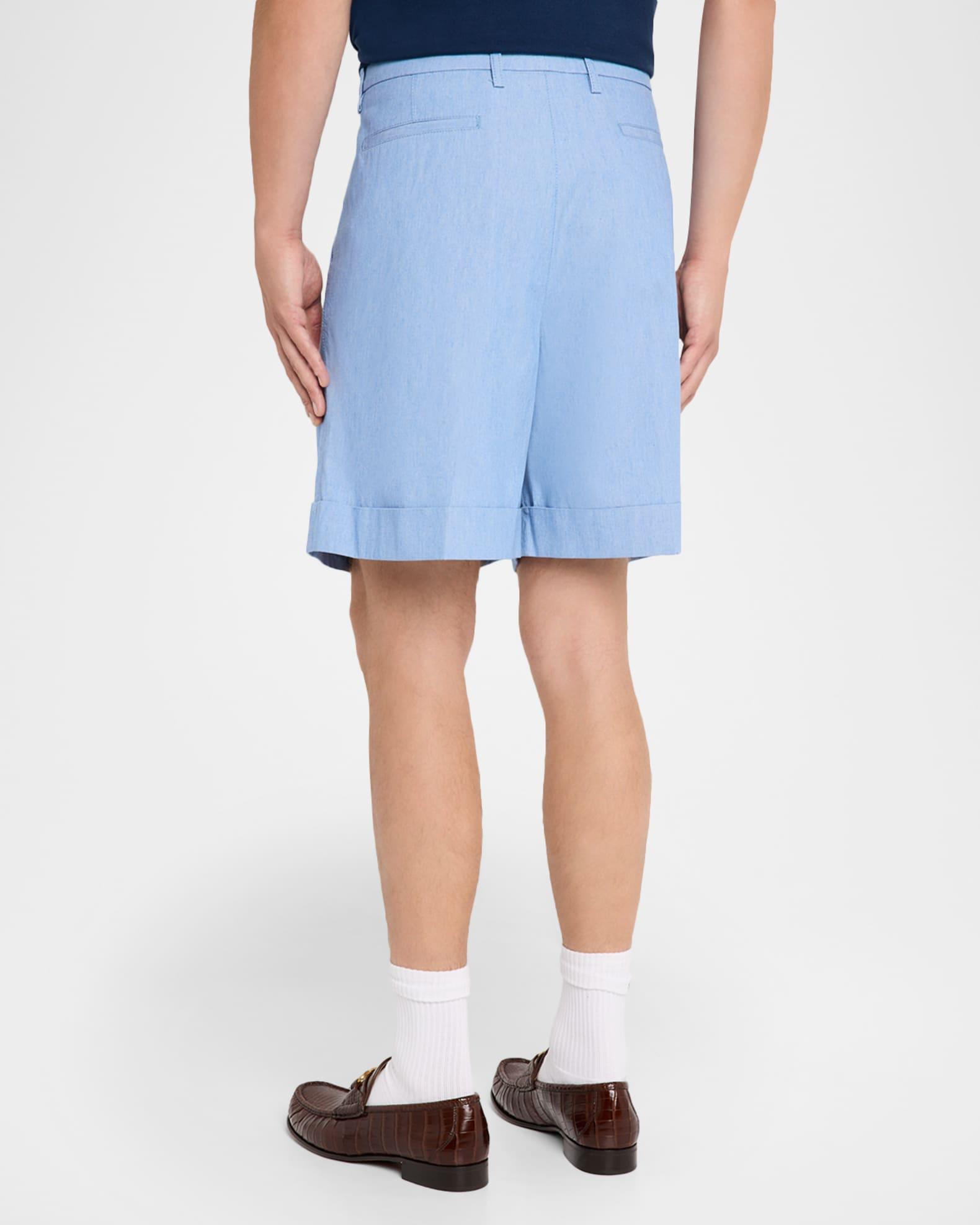 Men's Cuffed Denim Bermuda Shorts Product Image