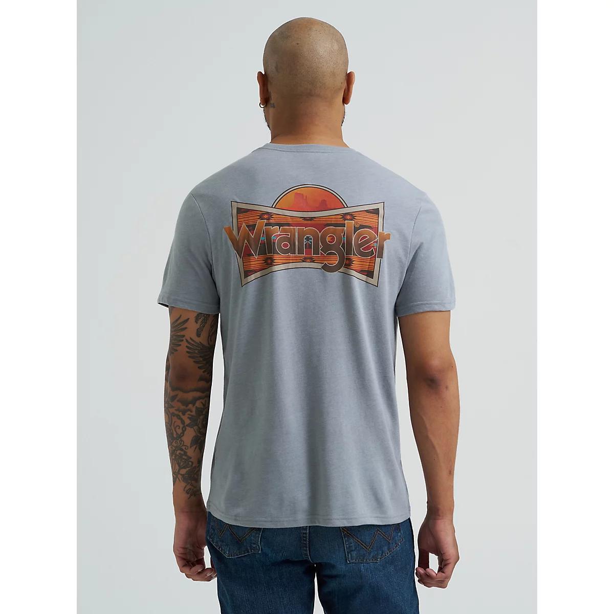 Men's Wrangler Southwestern Logo Graphic Hoodie in Jet Product Image