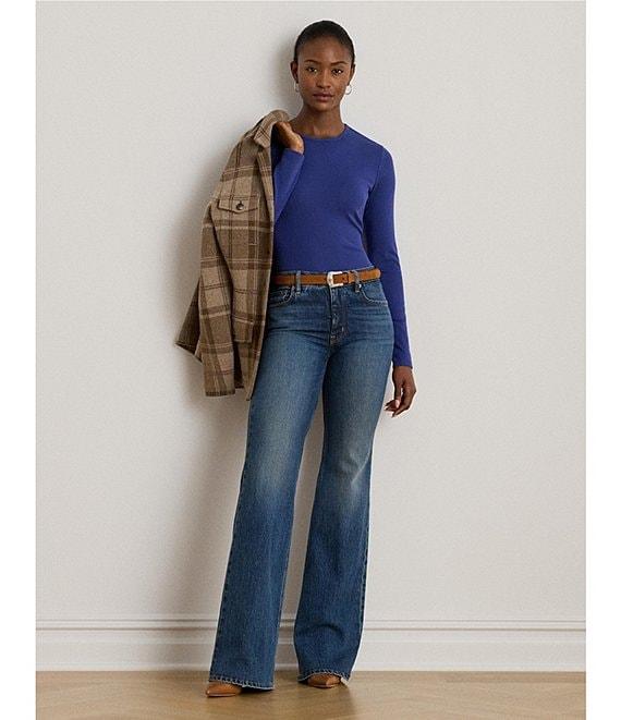 Lauren Ralph Lauren Knit Crew Neck Long Sleeve Top Product Image