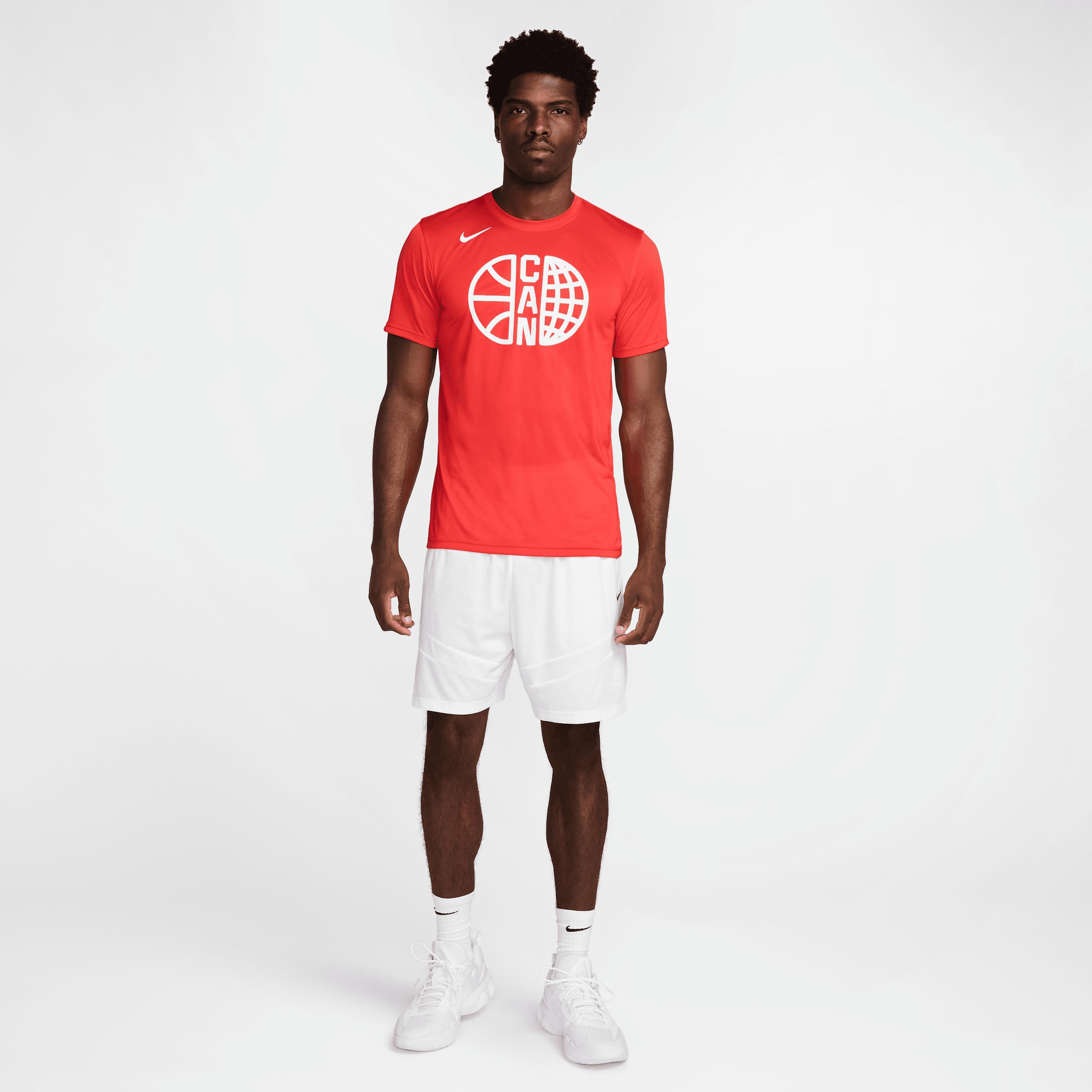 Canada Practice Nike Mens Basketball T-Shirt | FQ3645-600 Product Image
