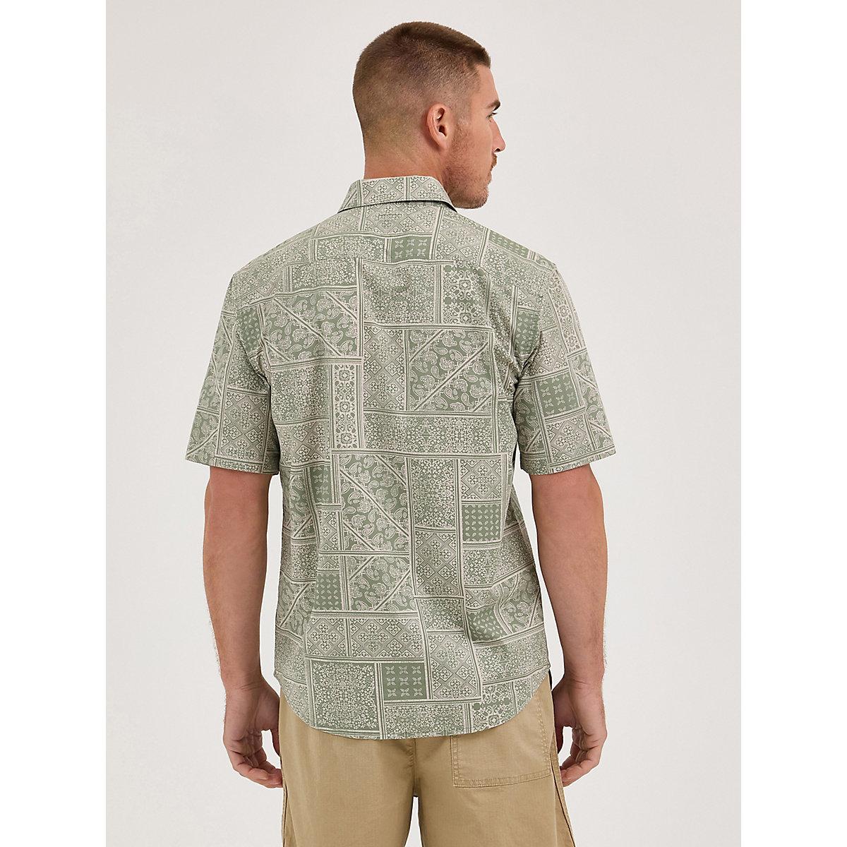 Men's Print Camp Shirt in Moonlight Cactus Product Image