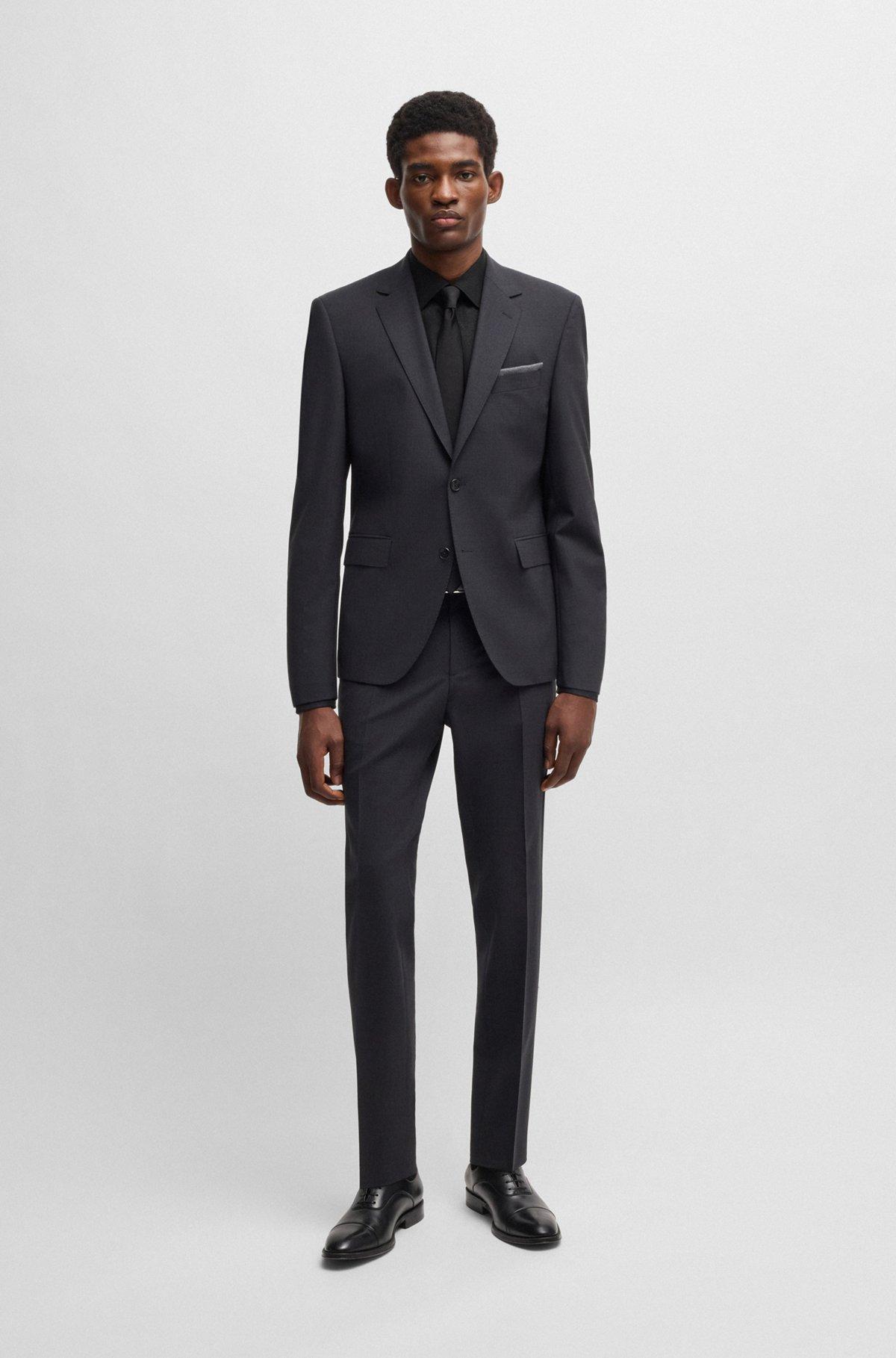 Slim-fit shirt with leaf jacquard Product Image