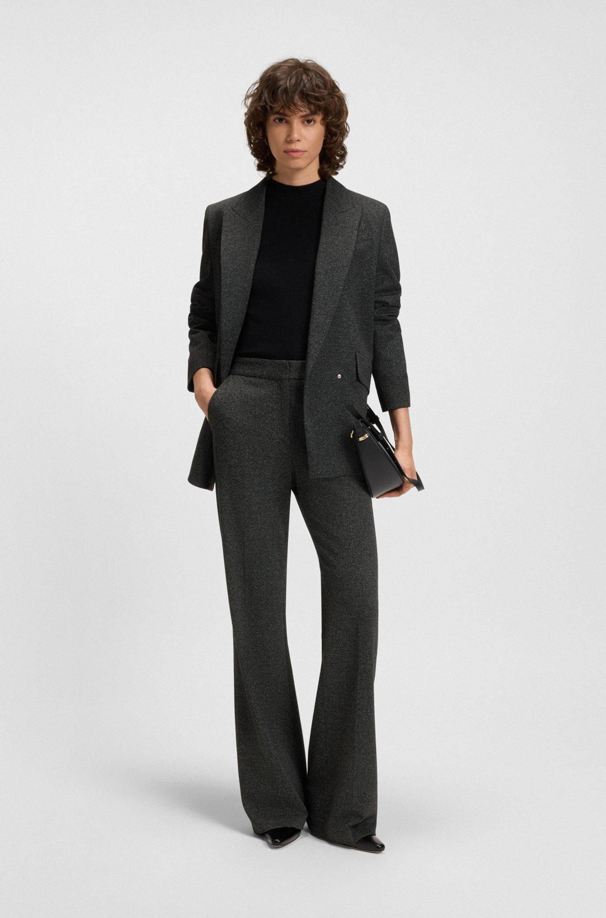 Regular-fit blazer with concealed closure Product Image