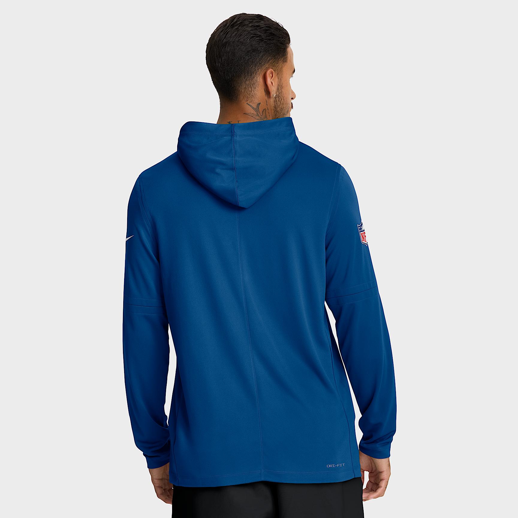 Indianapolis Colts Option Read Nike Mens Dri-FIT NFL Long-Sleeve Hooded Top | 03B94LB98-S58 Product Image