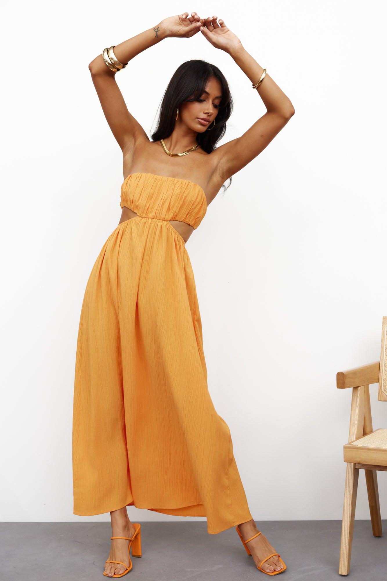 GORG Lover Midi Dress Orange Product Image