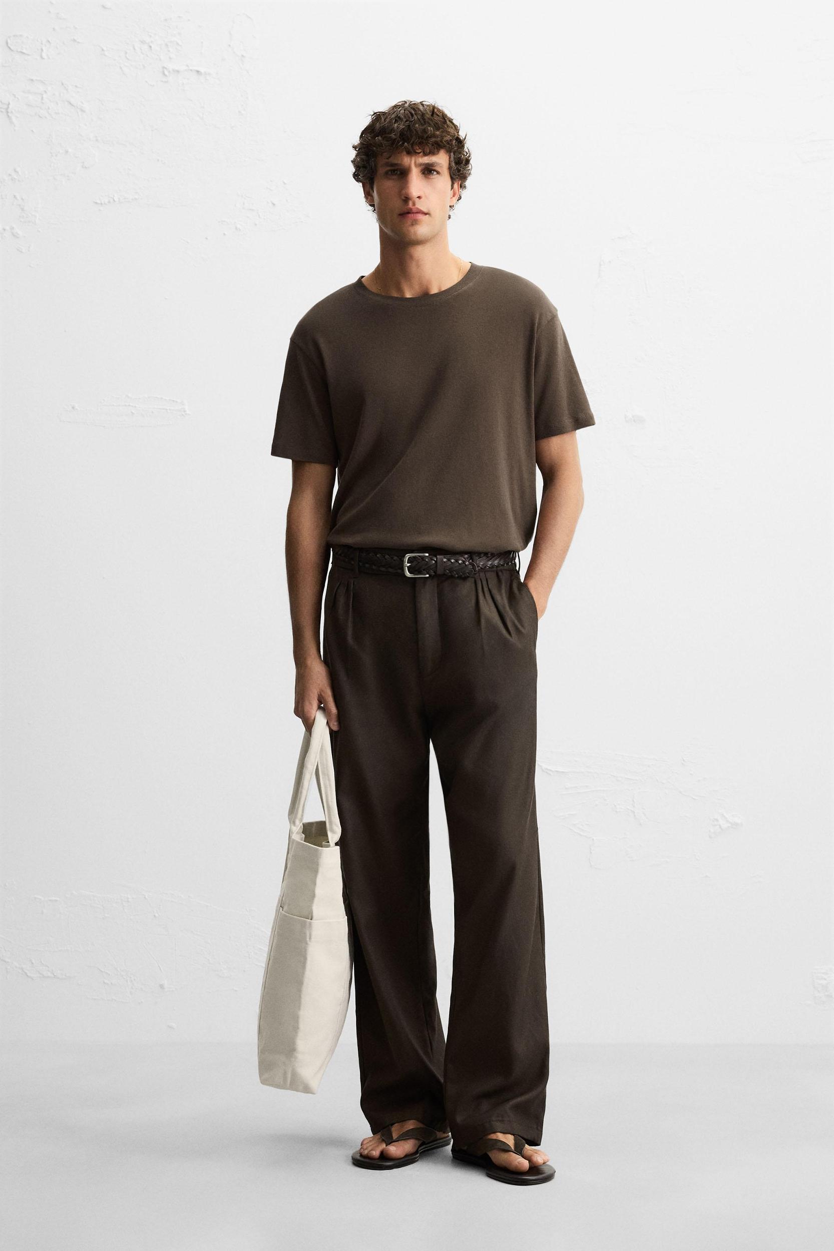 TEXTURED COTTON T-SHIRT Product Image