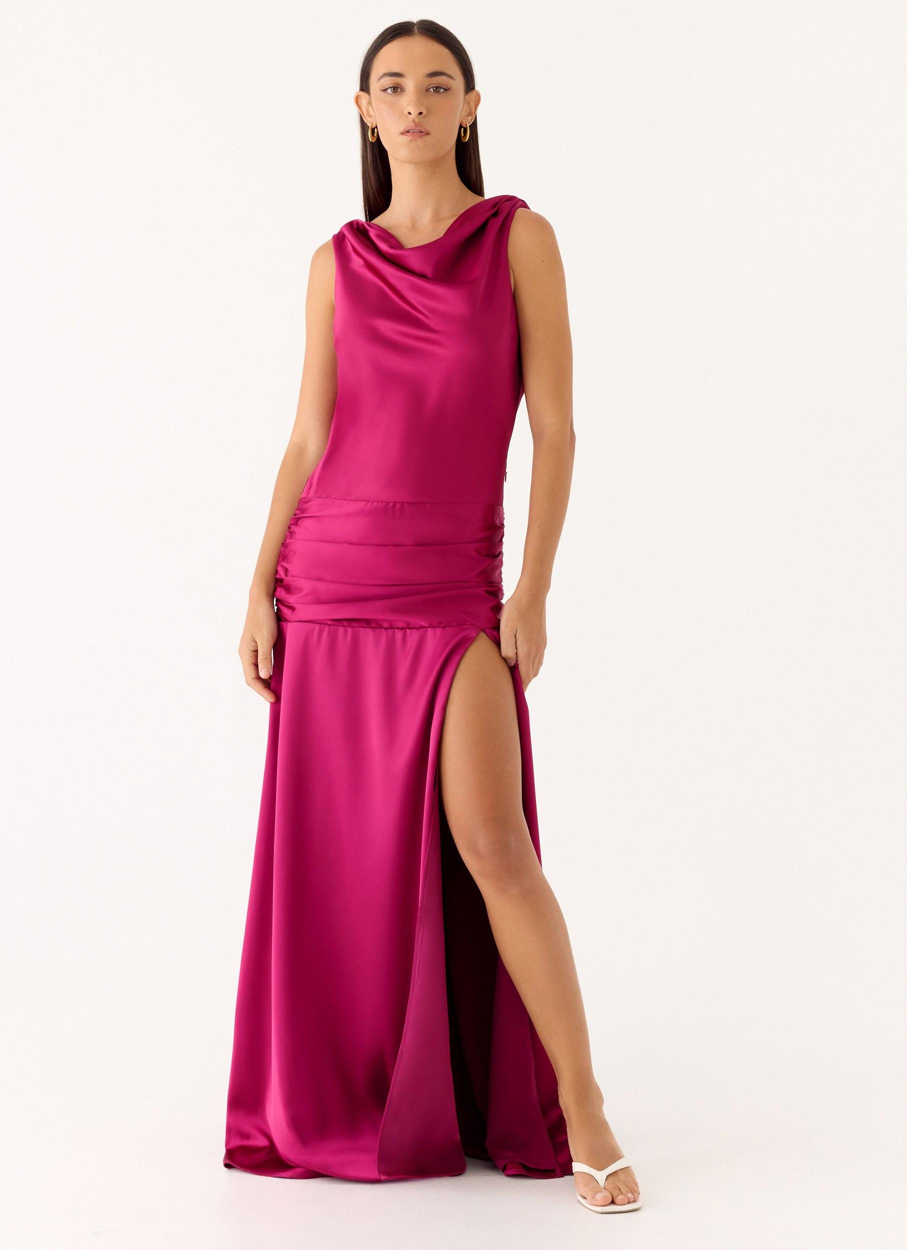 Generation Maxi Dress - Fuchsia Product Image