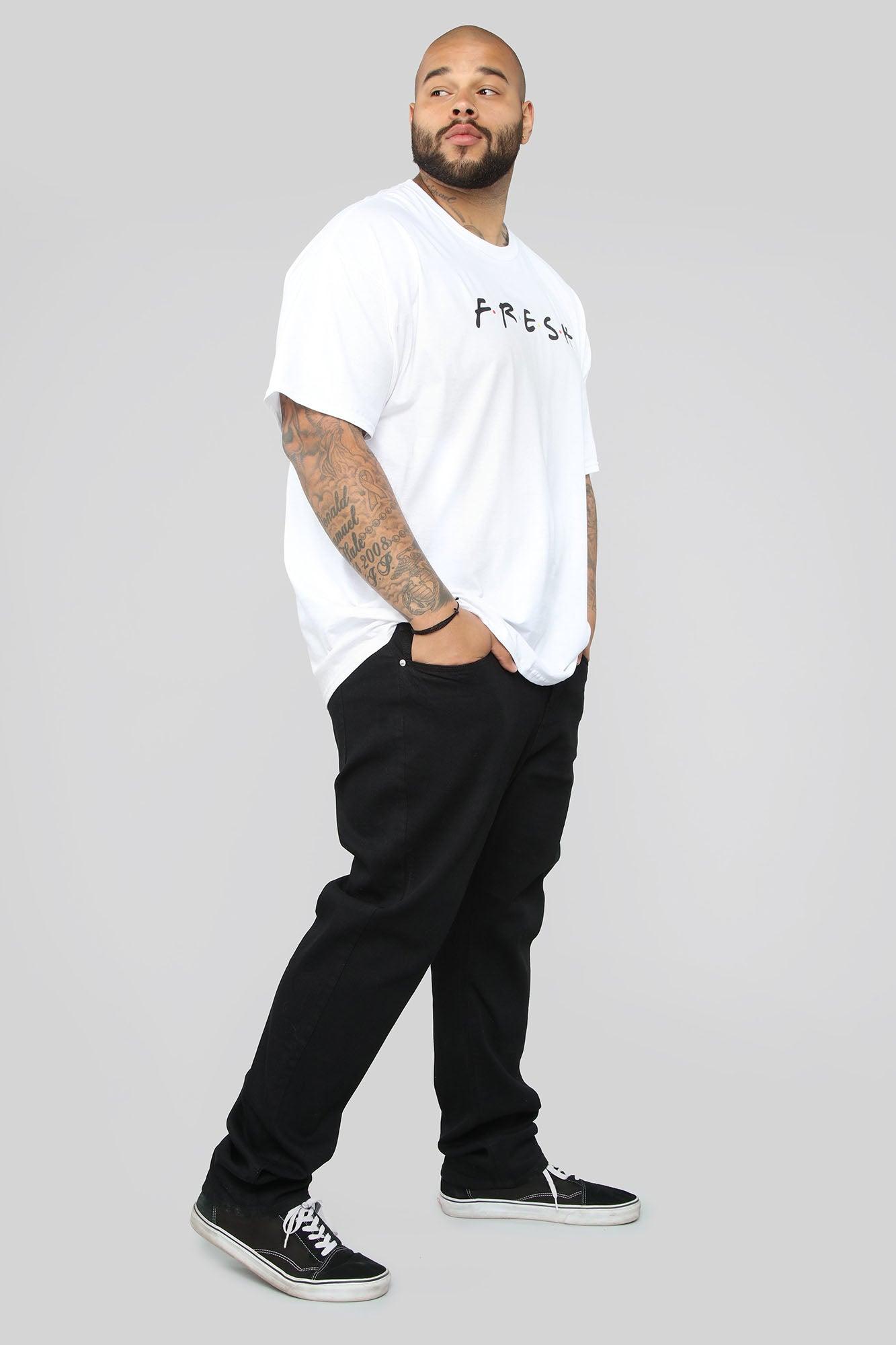 Fresh Short Sleeve Tee - White/Black Product Image