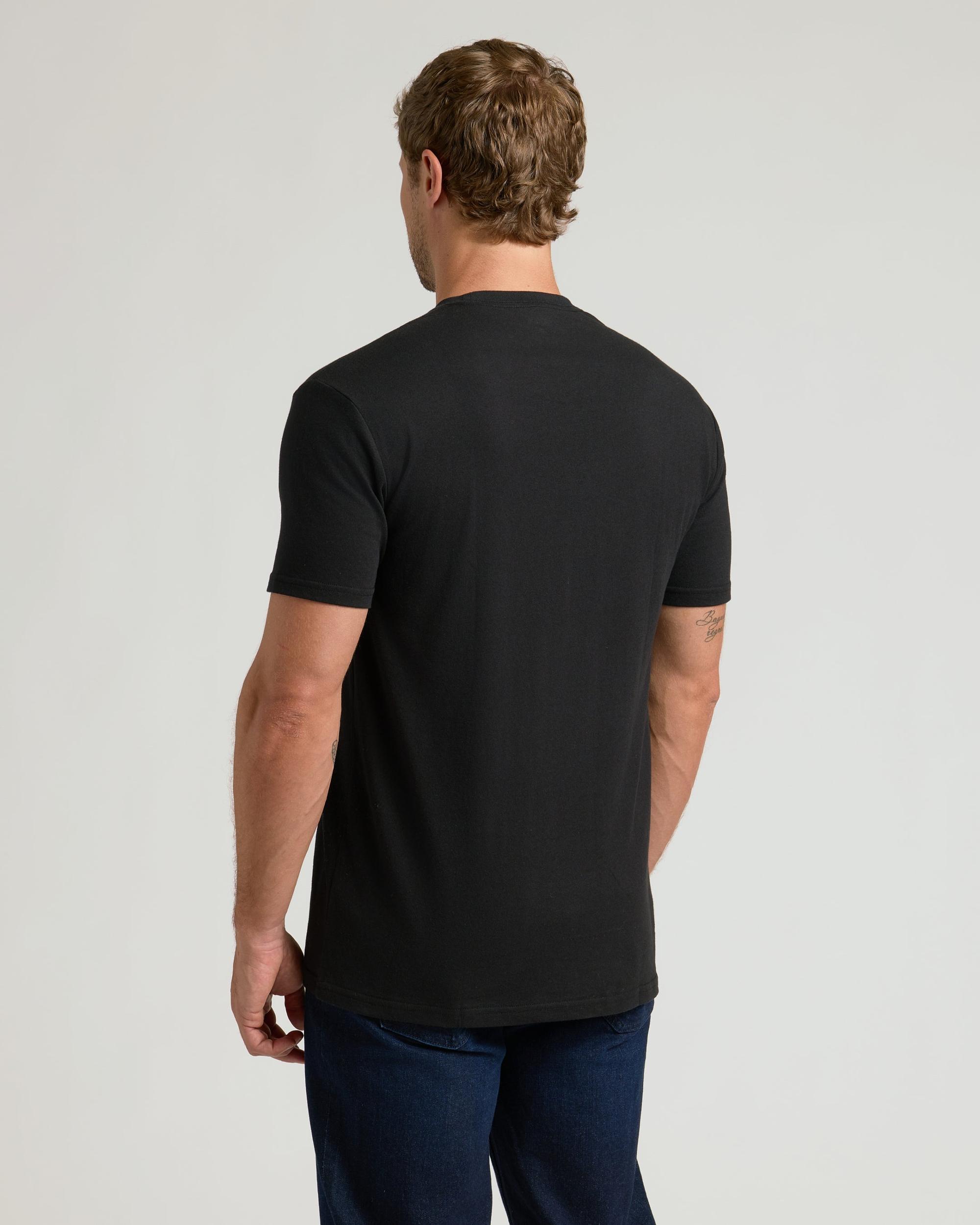 Black Pocket Crew Tee Product Image