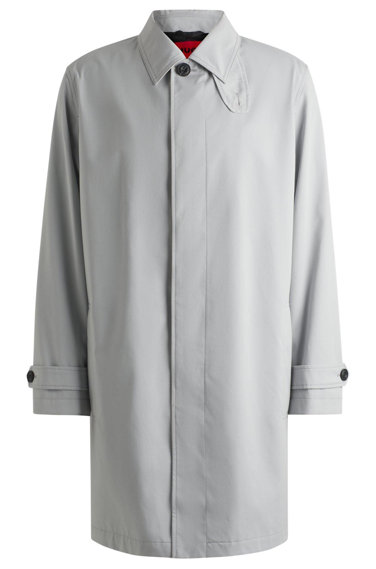 Regular-fit coat in water-repellent fabric Product Image