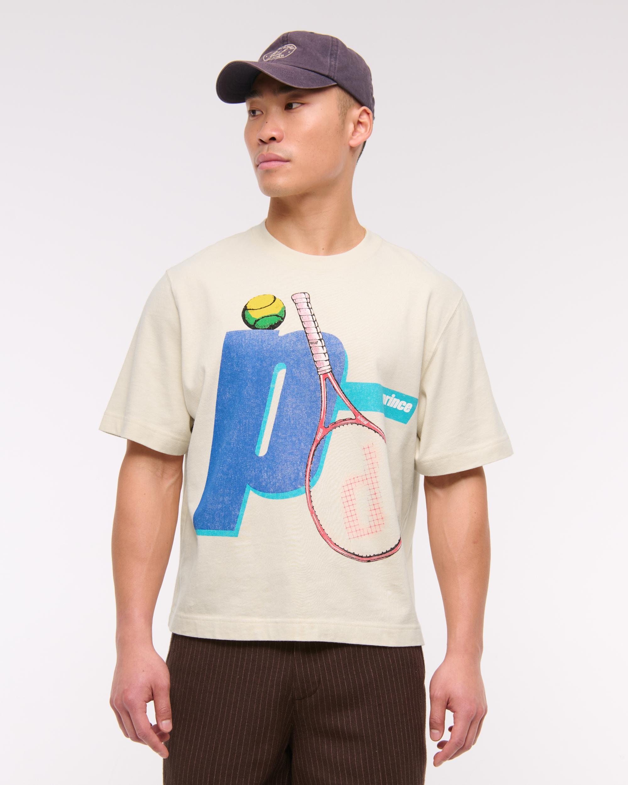 Prince Tennis Vintage-Inspired Cropped Graphic Tee Product Image