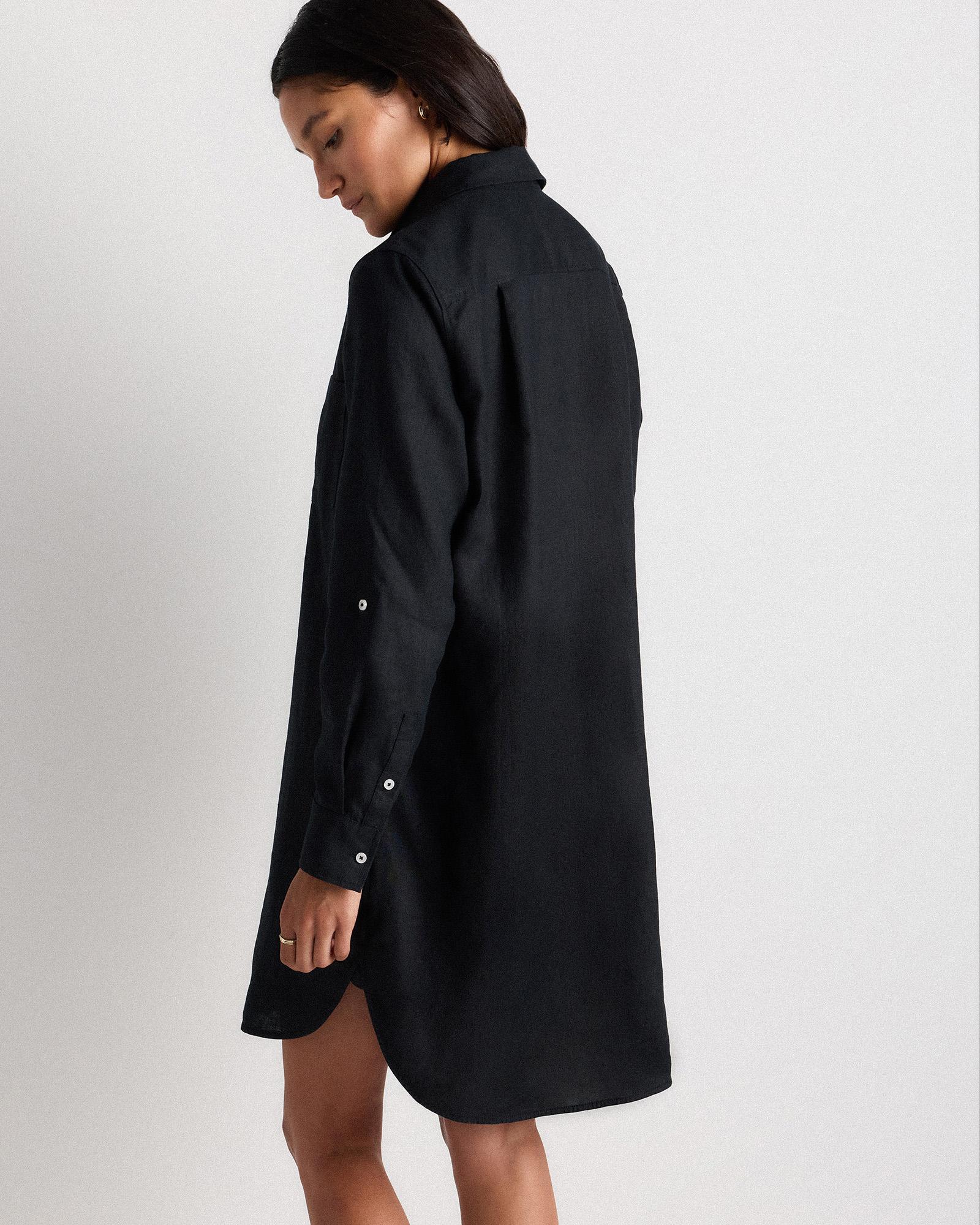 Quince | Women's 100% European Linen Shirt Dress Organic Linen Product Image