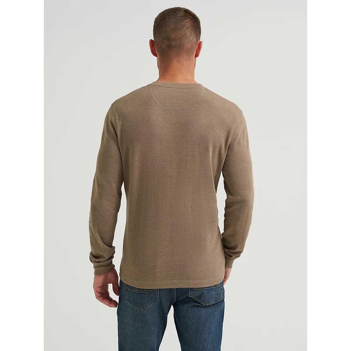 Men's Five Star Premium Waffle Henley in Cub Heather Product Image