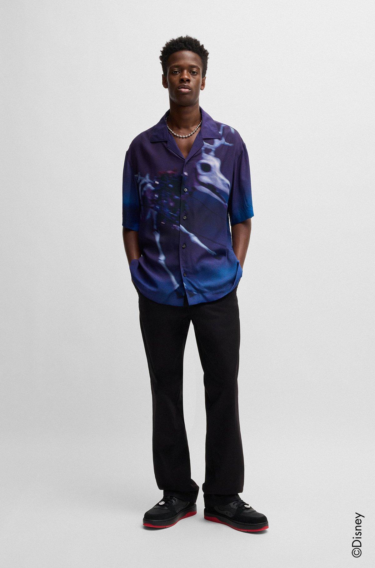 HUGO x Disney's The Nightmare Before Christmas loose-fit printed shirt Product Image