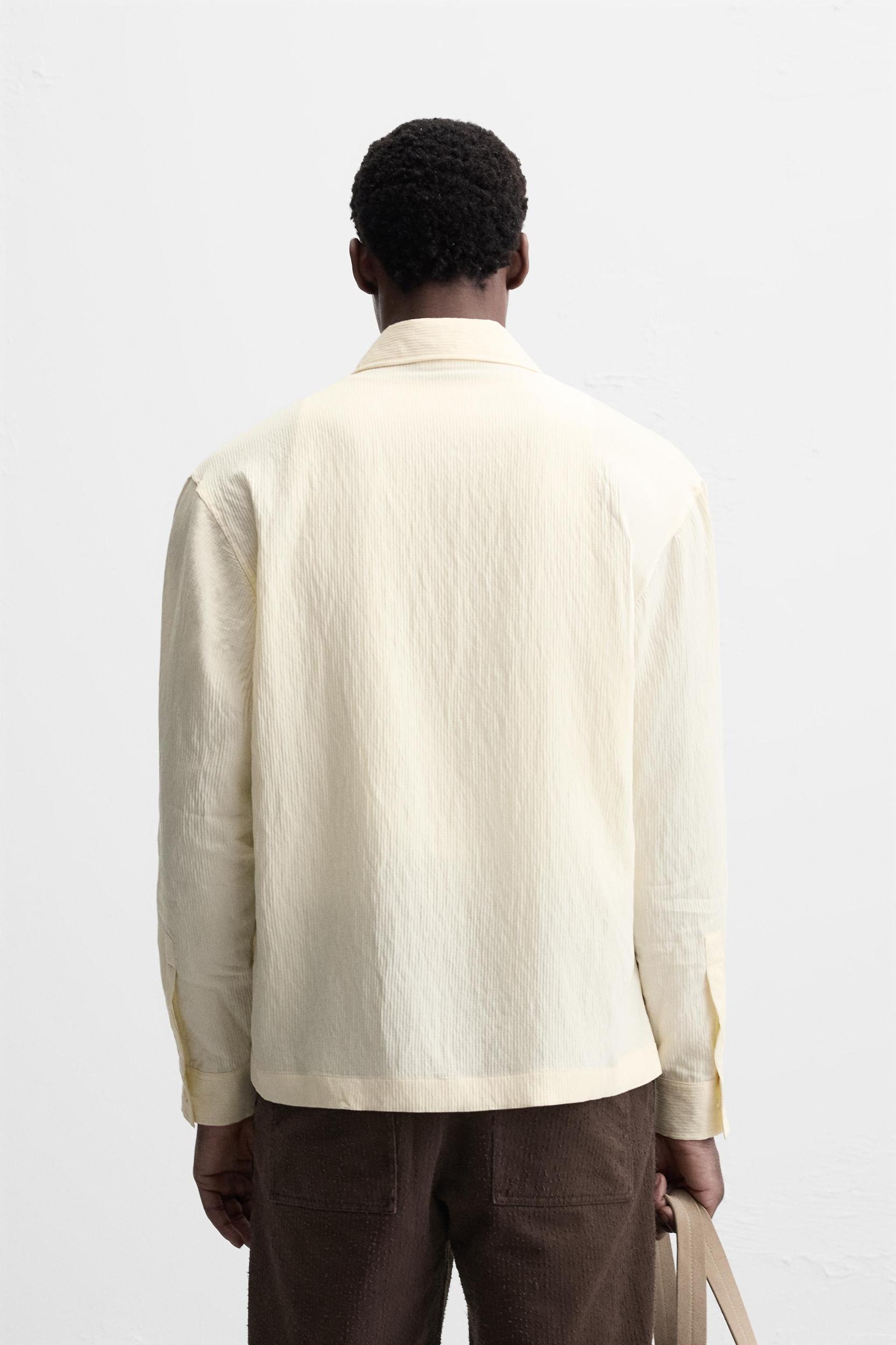 TEXTURED STRIPED SHIRT Product Image