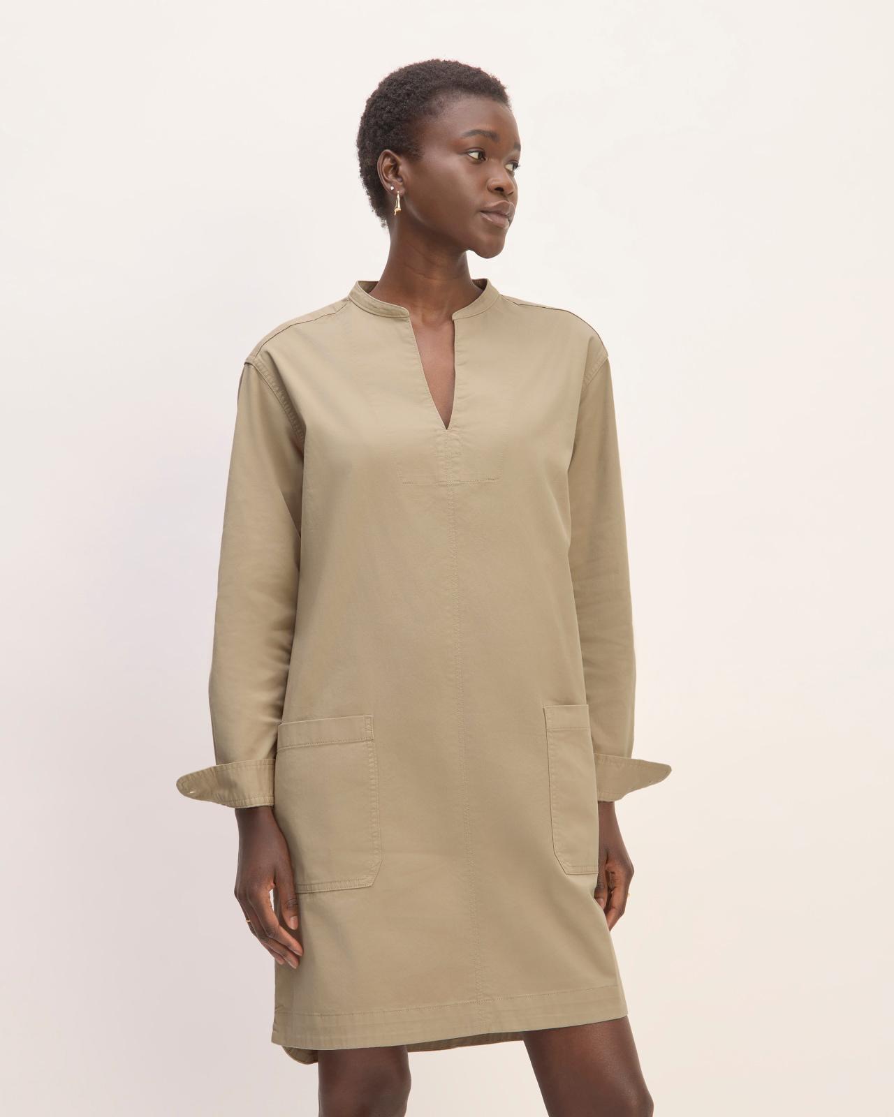 Womens Long-Sleeve Utility Mini Dress by Everlane Product Image