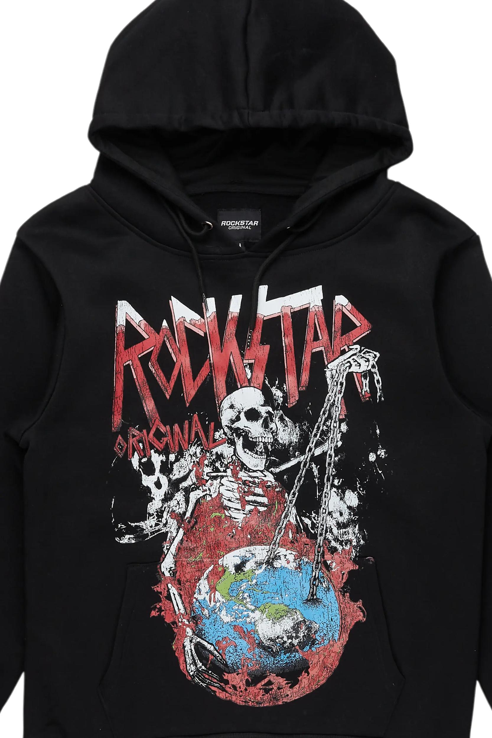 Barrett Black Graphic Hoodie Male Product Image