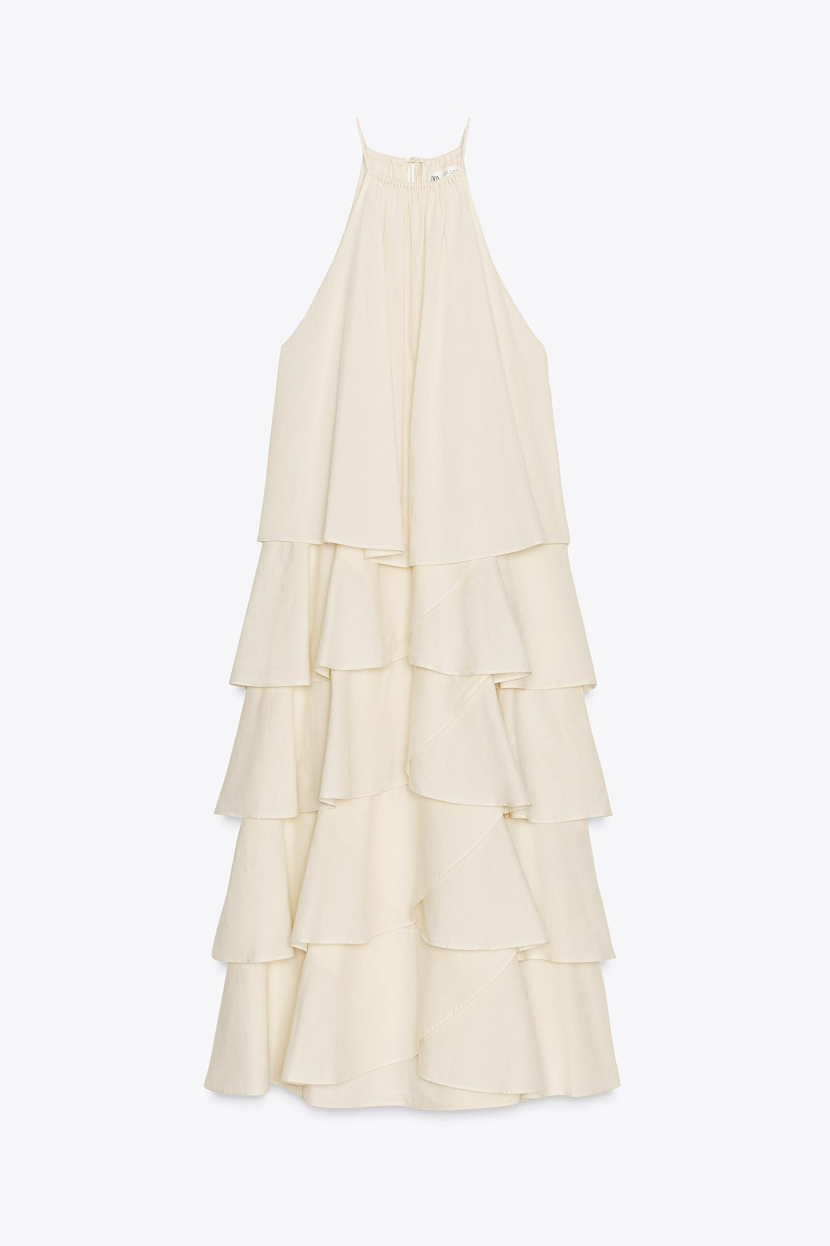 ZW COLLECTION RUFFLED HALTER DRESS Product Image
