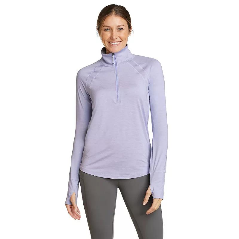 Women's Eddie Bauer Resolution Quarter Zip Hoodie, Size: Large, Purple Product Image