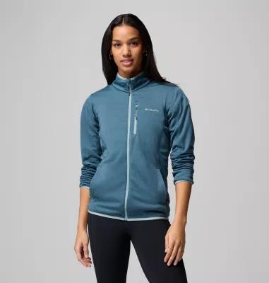 Columbia Womens Essential Hike Grid Fleece Full Zip Jacket- Product Image