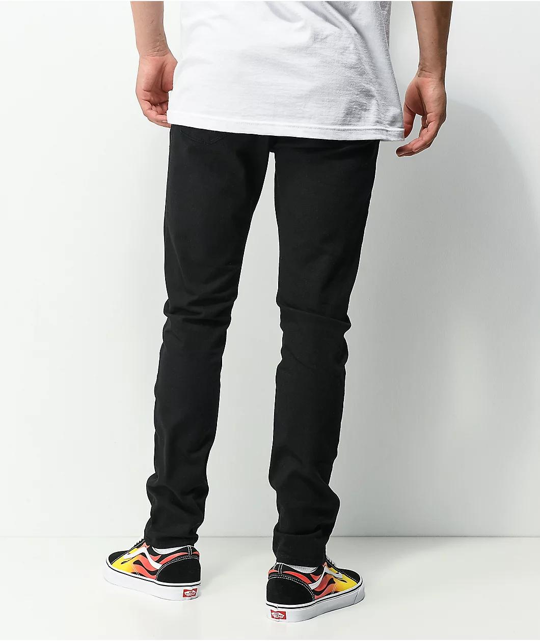 Empyre Verge Tapered Black Skinny Jeans Product Image