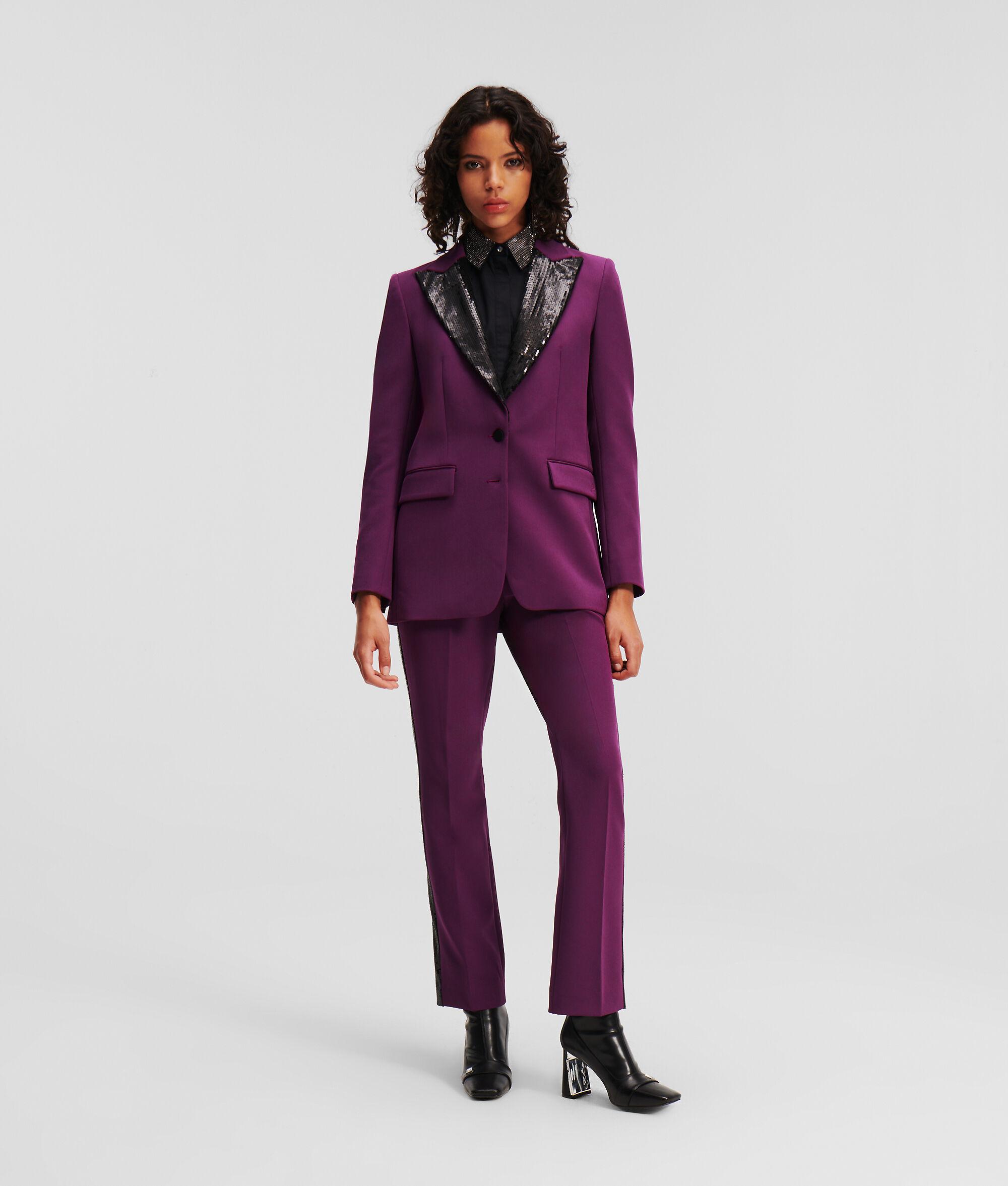 SEQUIN LAPEL BLAZER Product Image