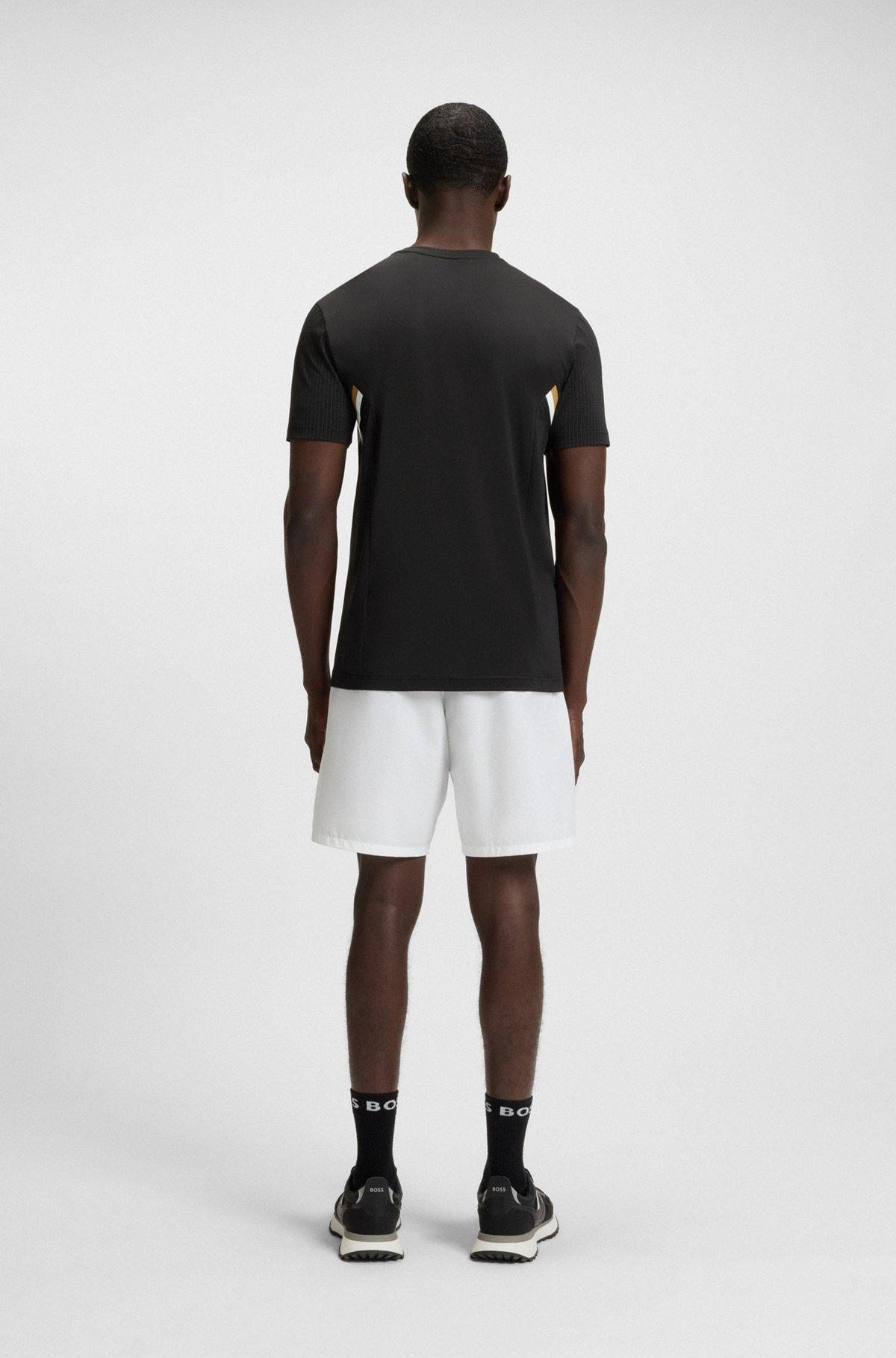 BOSS - Active slim-fit T-shirt with moisture management - Black Product Image