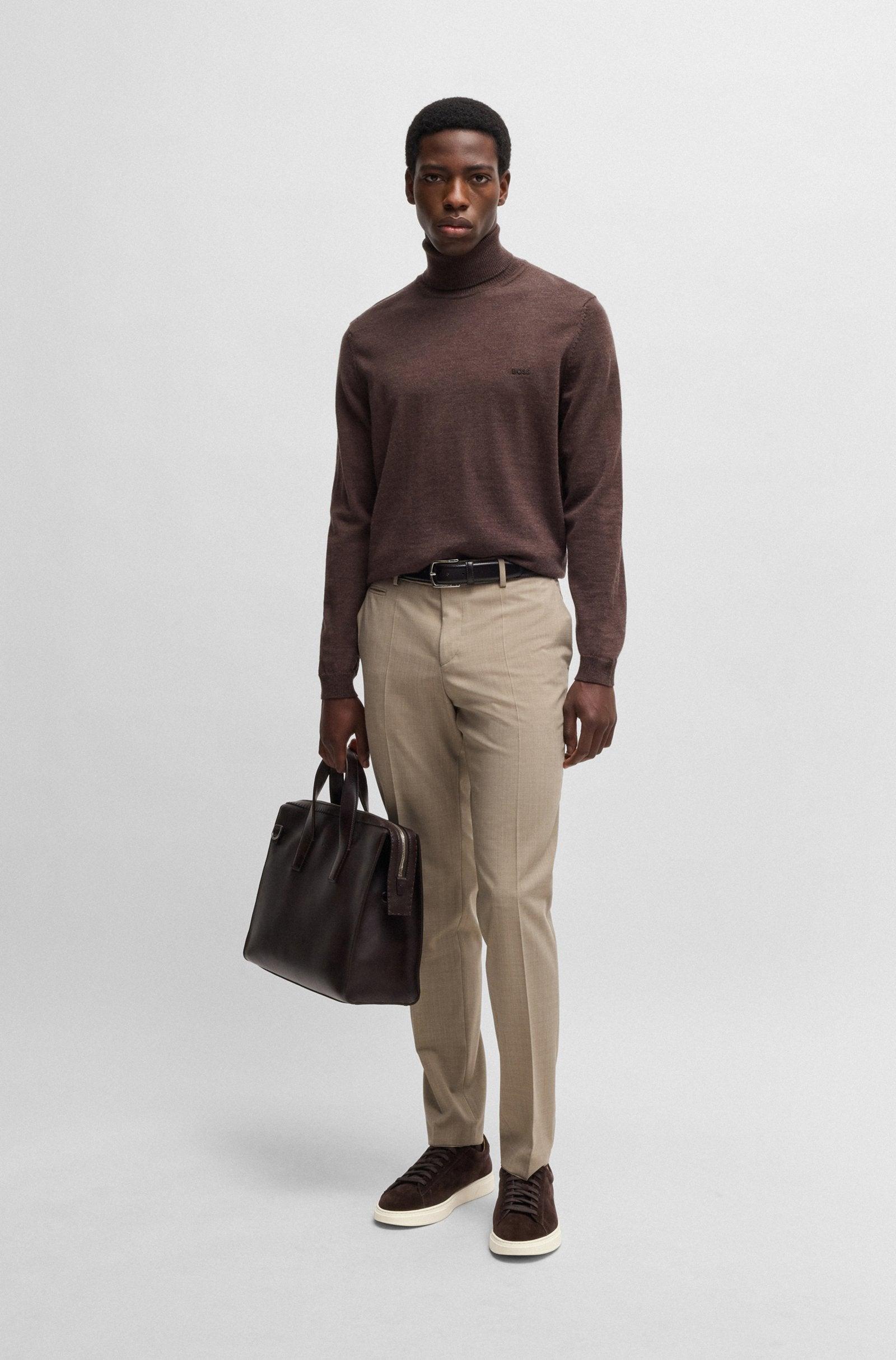 Boss Suede Trainers with Rubber Outsole Product Image