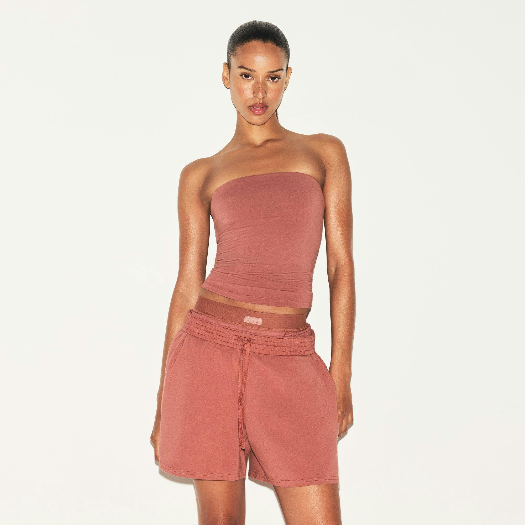 COTTON JERSEY CLASSIC SHORT | REDWOOD Product Image