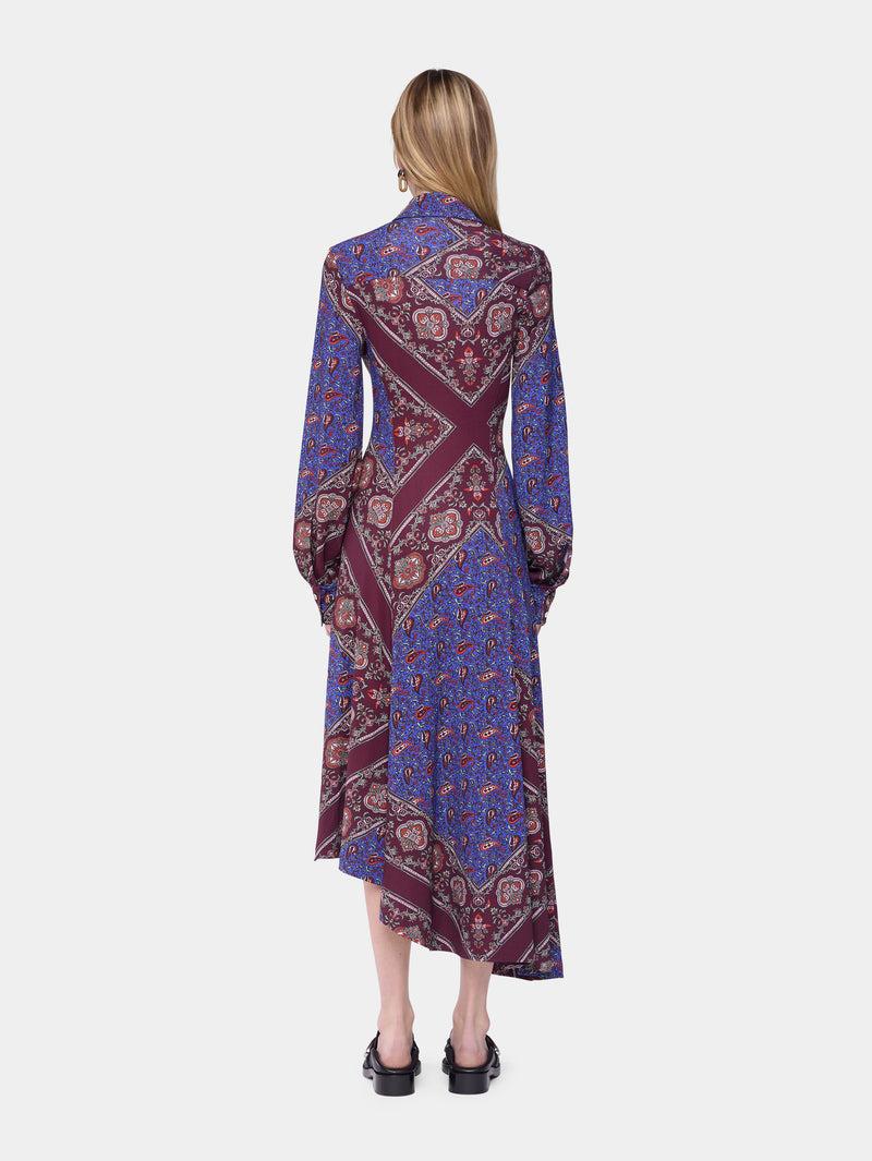 DRAPED MIDI DRESS IN PRINTED JERSEY Product Image