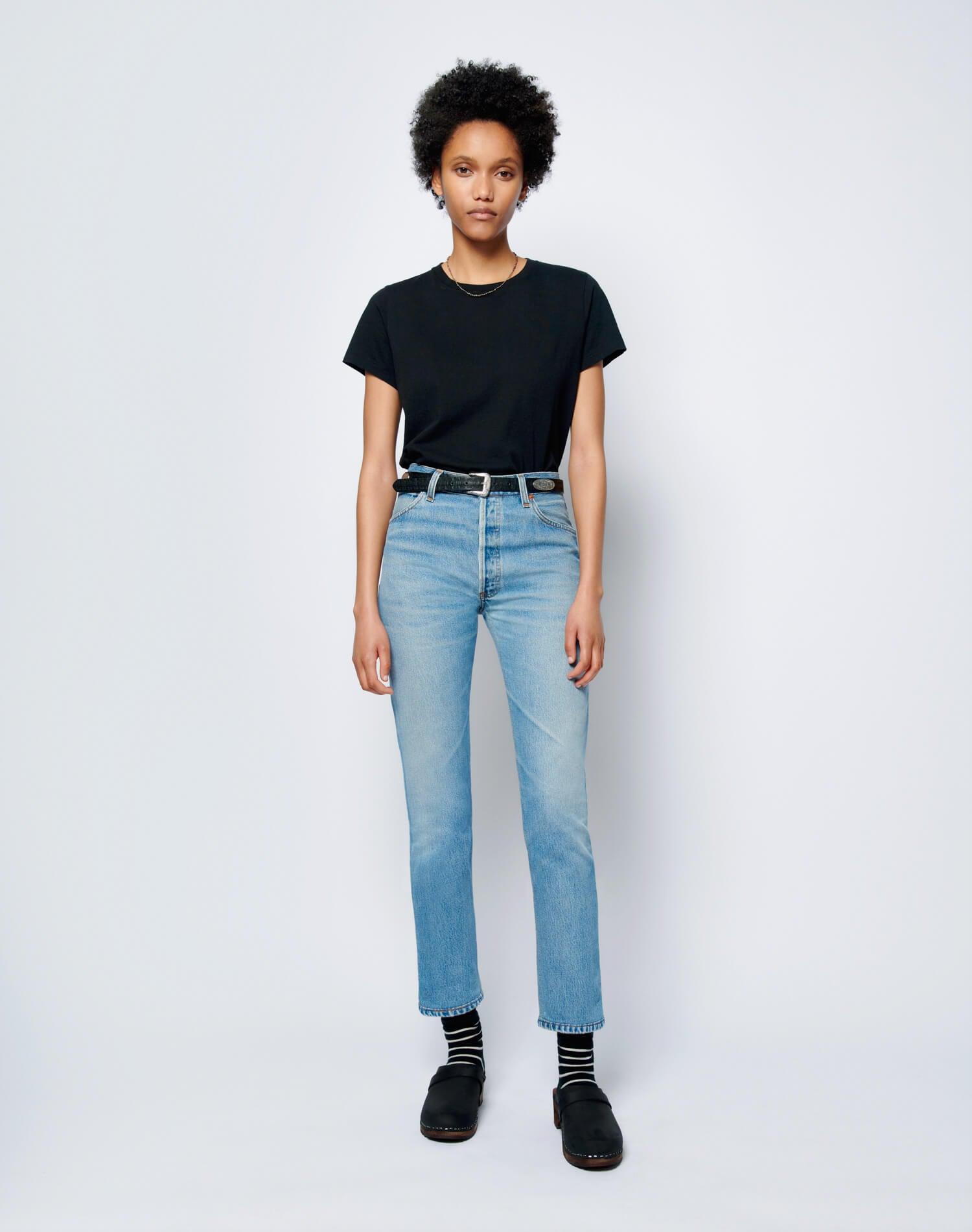 Levi's High Rise Ankle Crop - Indigo Female Product Image