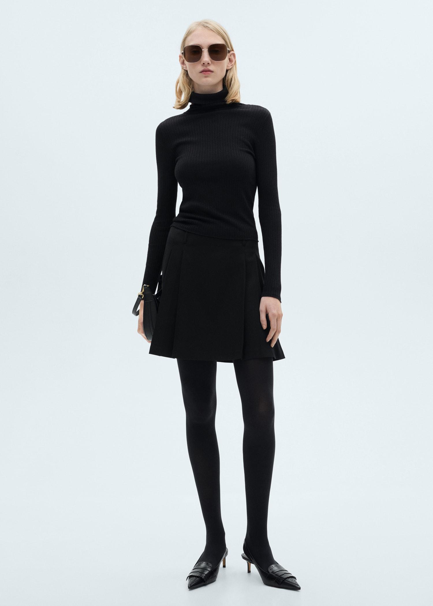Wool blend turtleneck sweater - Women | MANGO USA Product Image