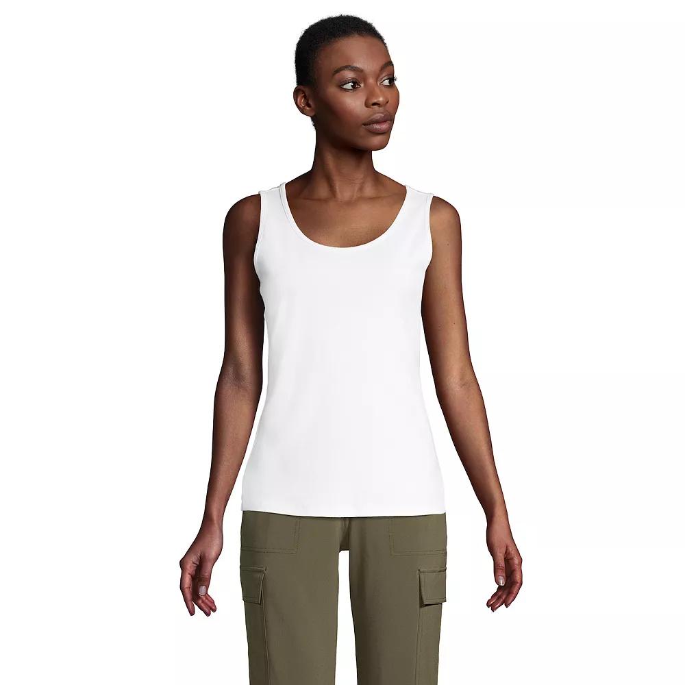 Women's Lands' End Cotton Tank Top,  Product Image