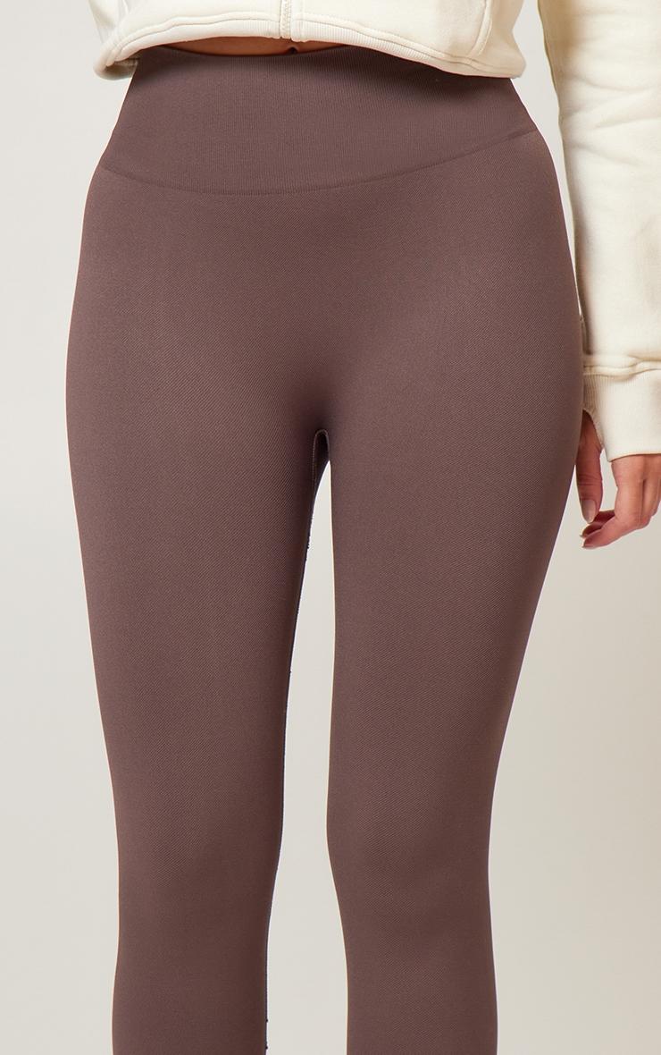 Chocolate Seamless High Waist Gym Leggings Product Image