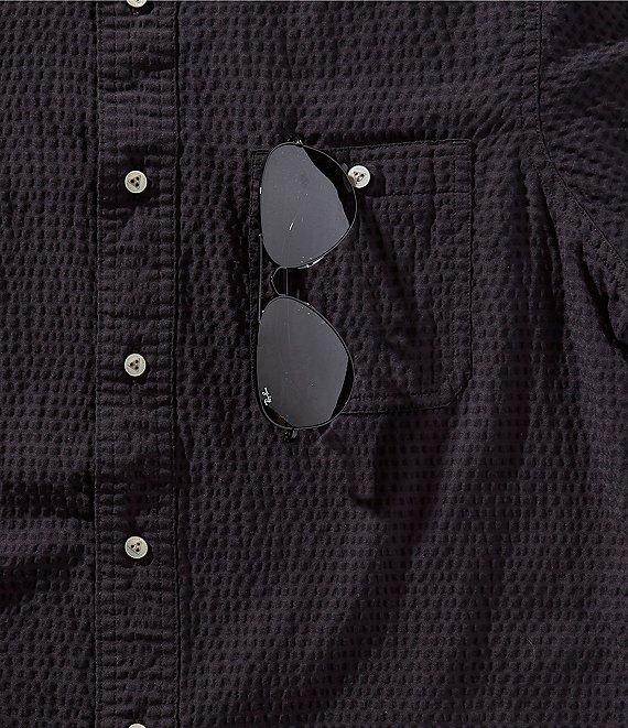 Cremieux Blue Label Performance Stretch Solid Seersucker Short Sleeve Woven Shirt Product Image