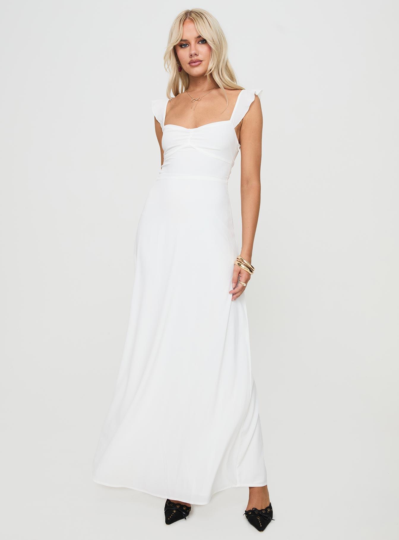 Landon Maxi Dress White Product Image