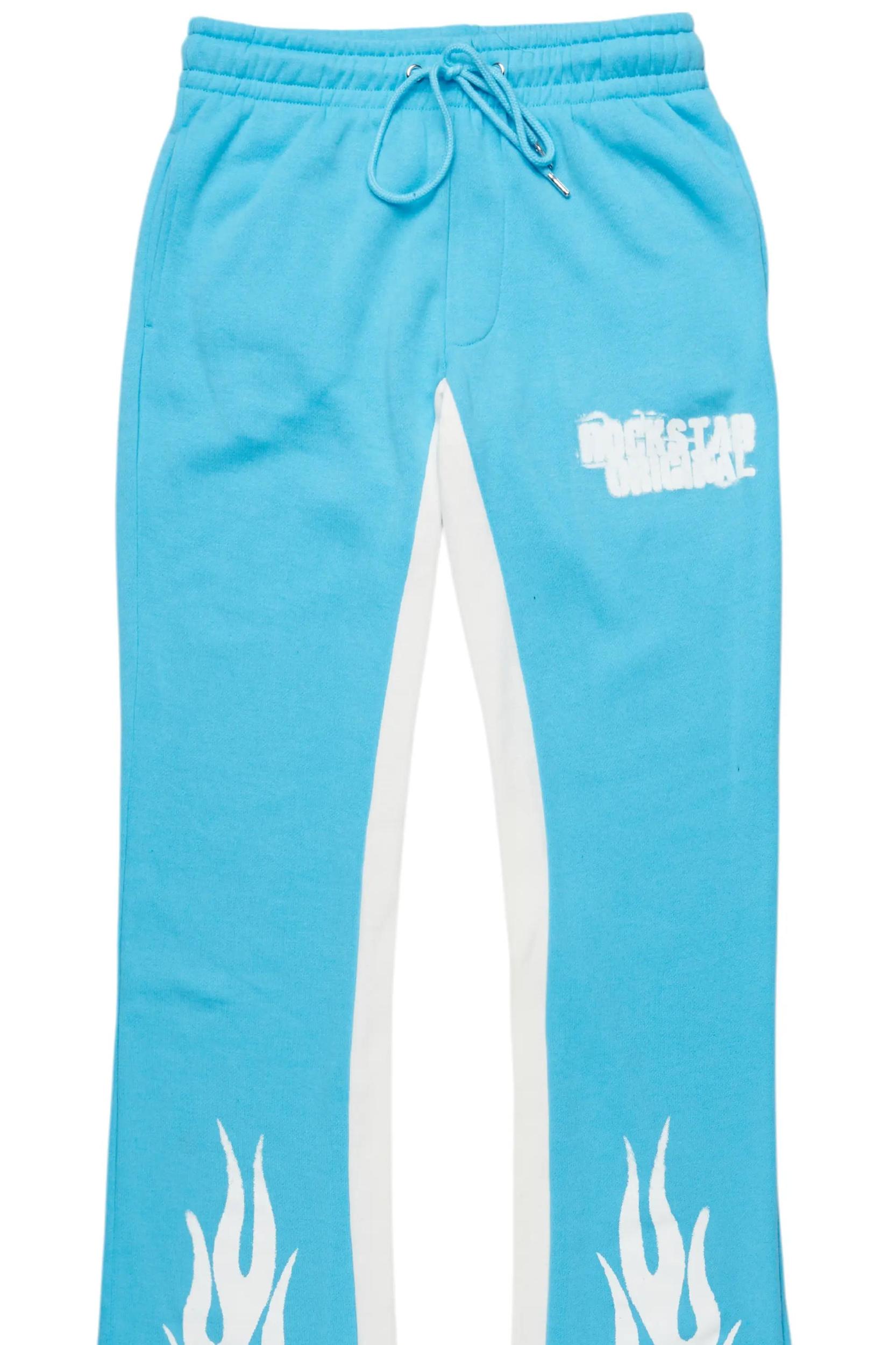 Banyan Blue Graphic Baggy Pant Male Product Image