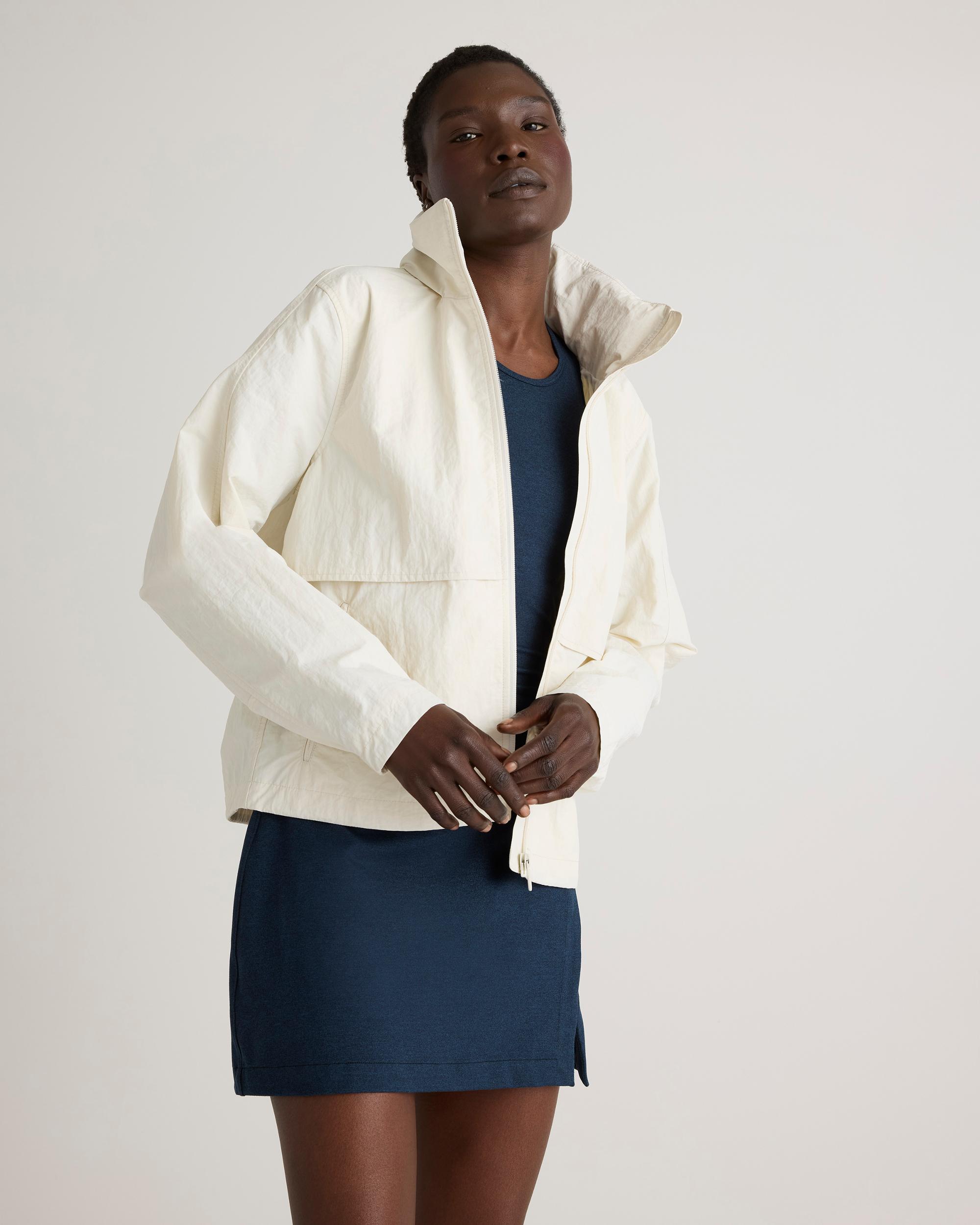 Quince | Women's Ultra-Soft High Neck Cropped Tank Top Polyester Product Image