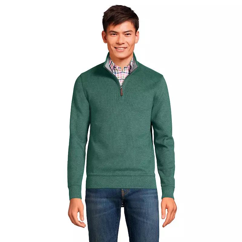 Big & Tall Lands' End Bedford Classic-Fit Ribbed Quarter-Zip Sweater, Men's,  Product Image
