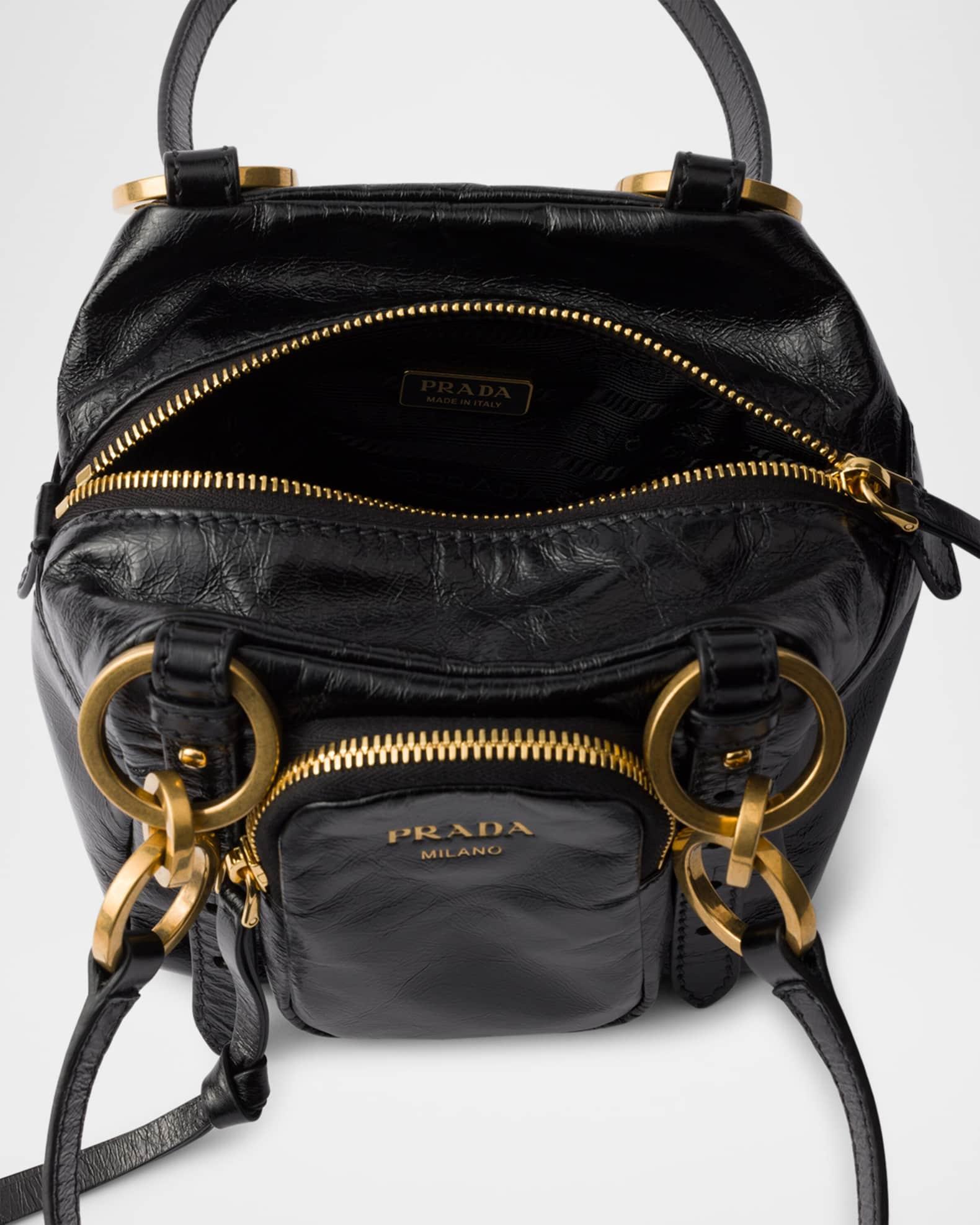 Prada Dangle Leather Mini Top-Handle Bag Product Image