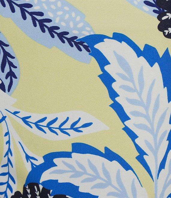 Jude Connally Lucia Blooming Botanics Print Jude Cloth Stretch Knit Wrinkle Free Pull-On Coordinating Cropped Pants Product Image