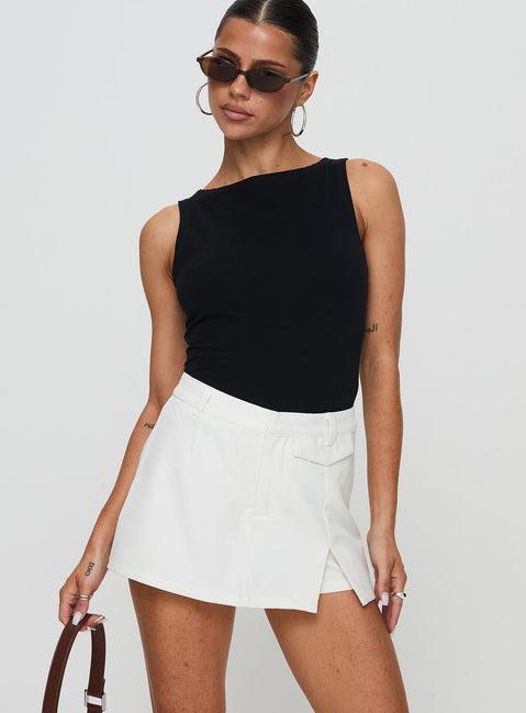 Deuce Split Skort White Product Image