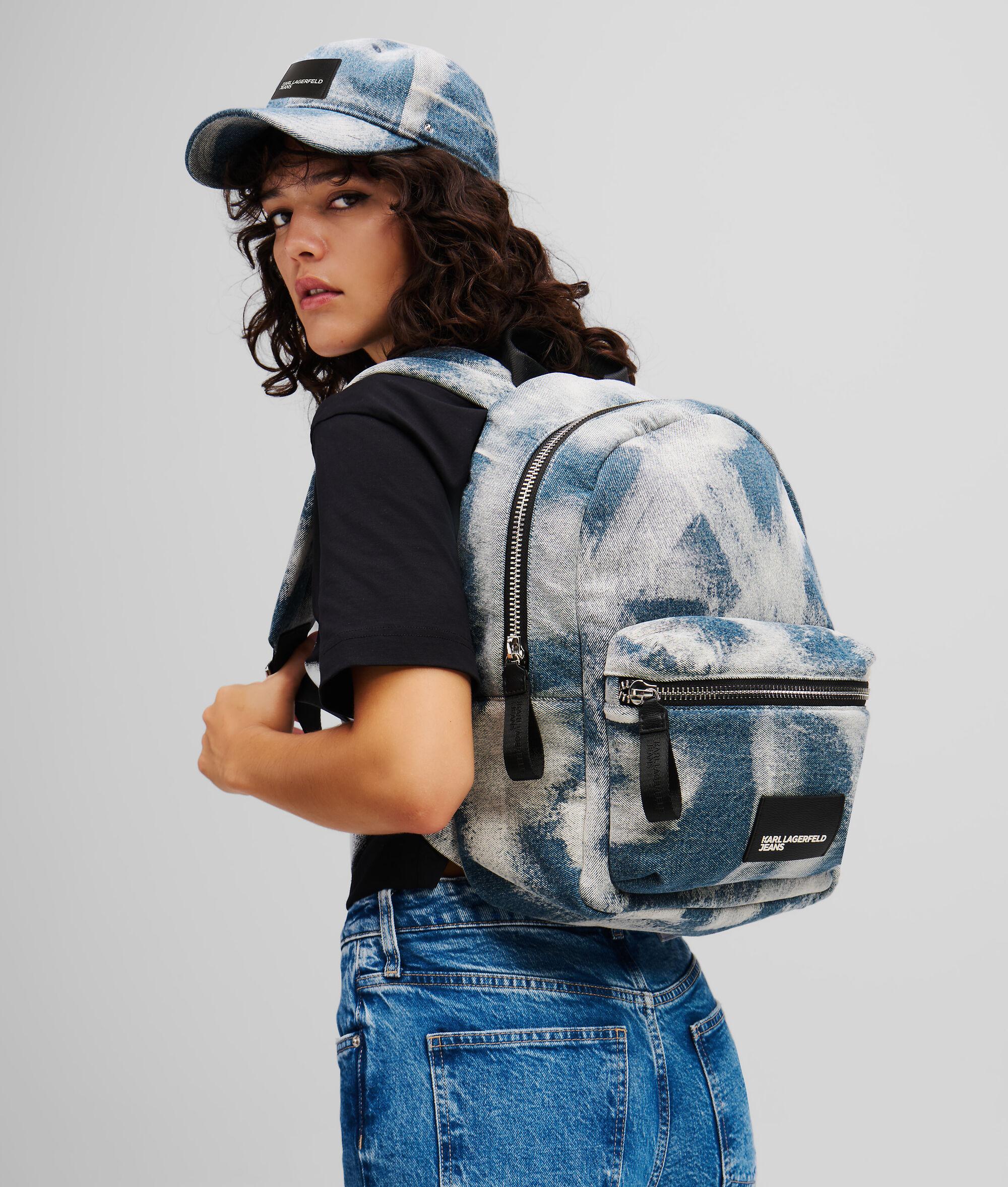 BLEACHED DENIM BACKPACK Product Image