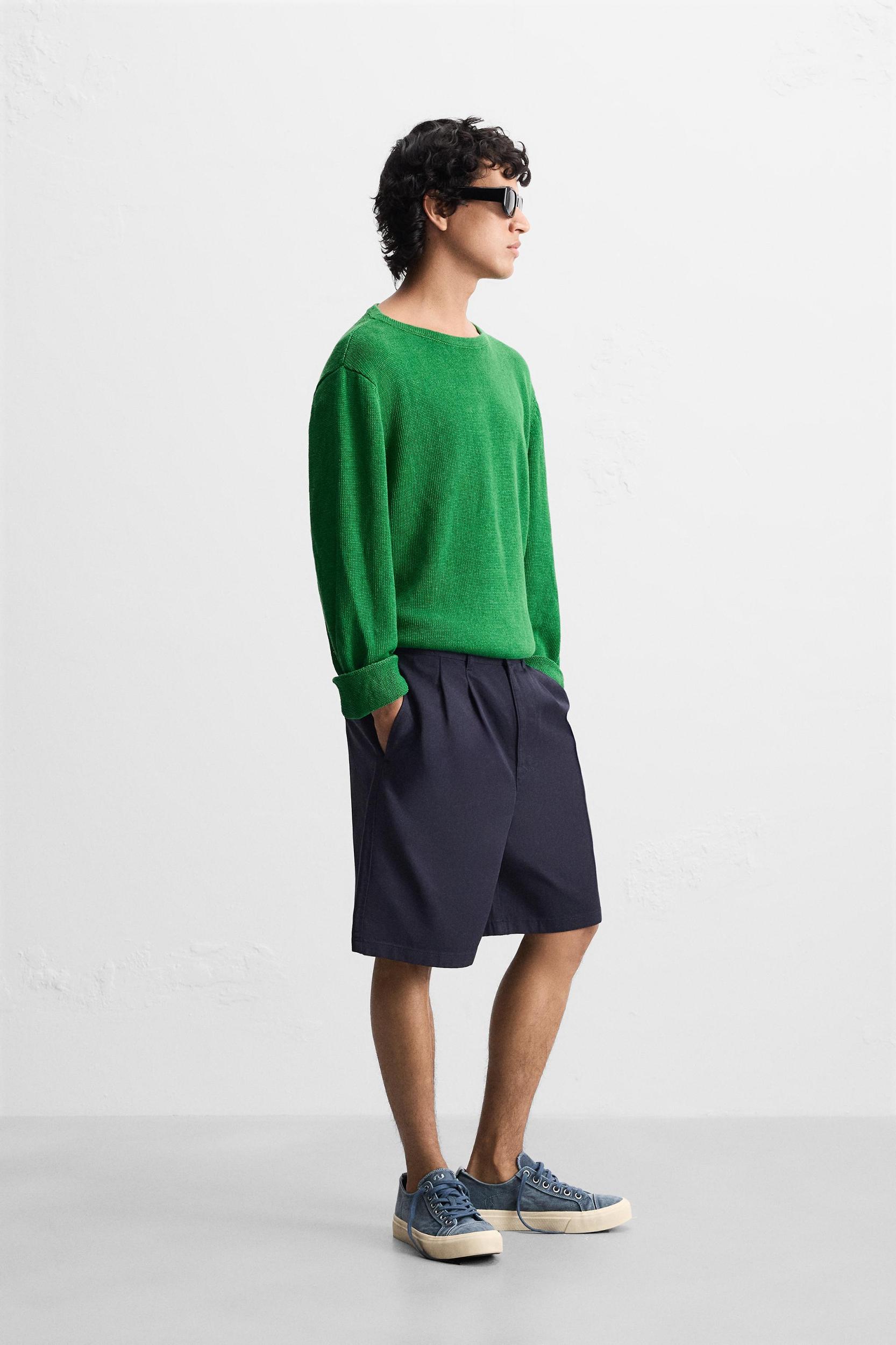 100% LINEN SWEATER Product Image