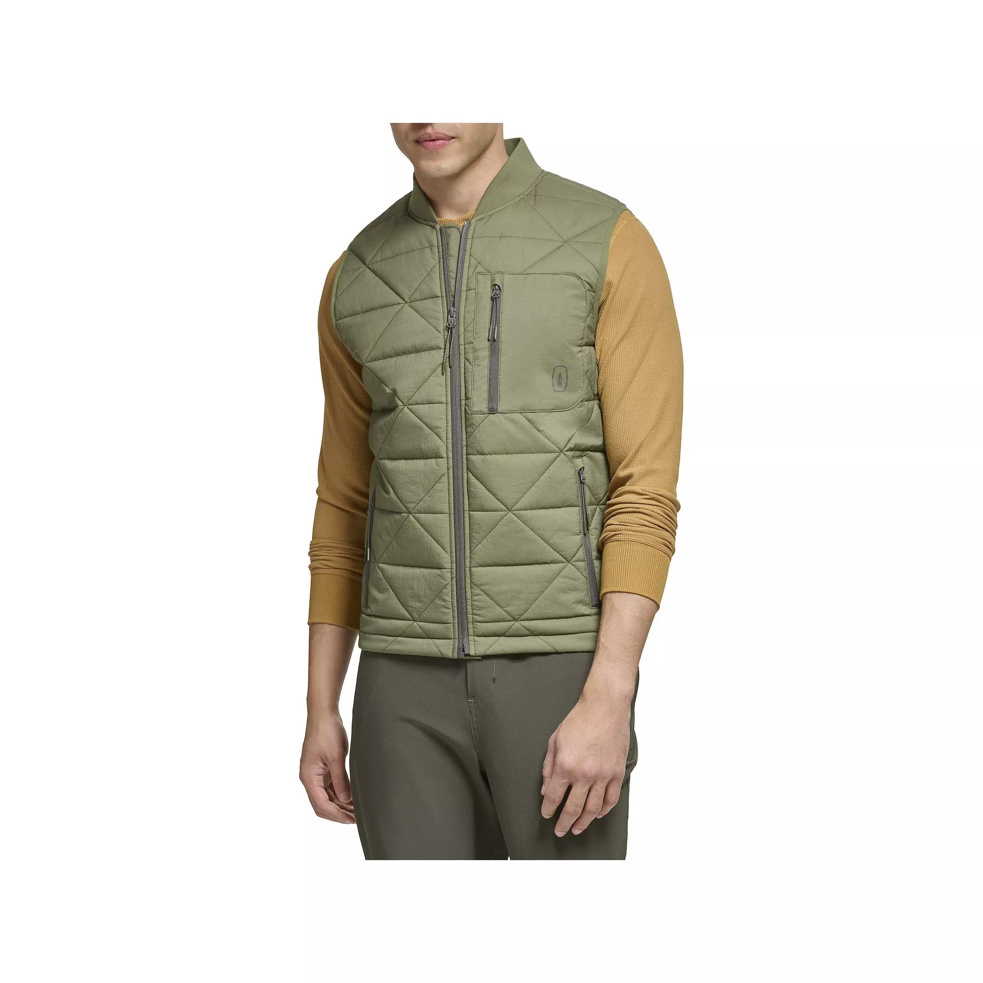 Men's G.H. Bass & Co. Diamond Quilted Vest, Size: Medium, Black Product Image