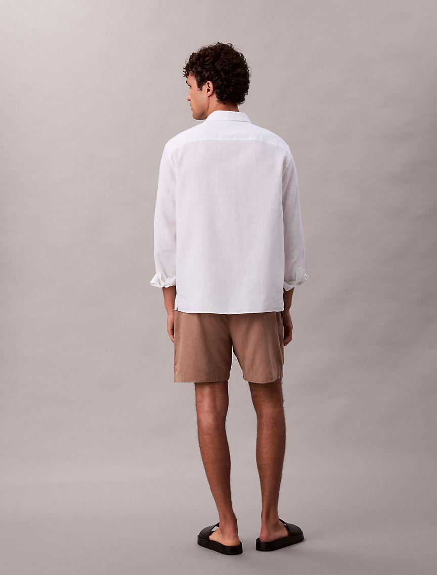 Linen Cotton Pull-On Shorts Product Image
