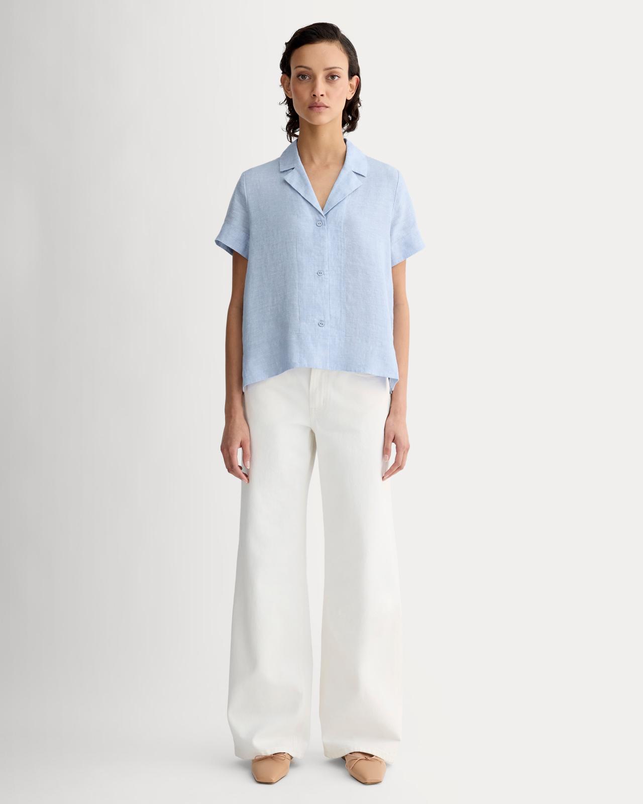 Womens Notch Shirt in Linen by Everlane Product Image